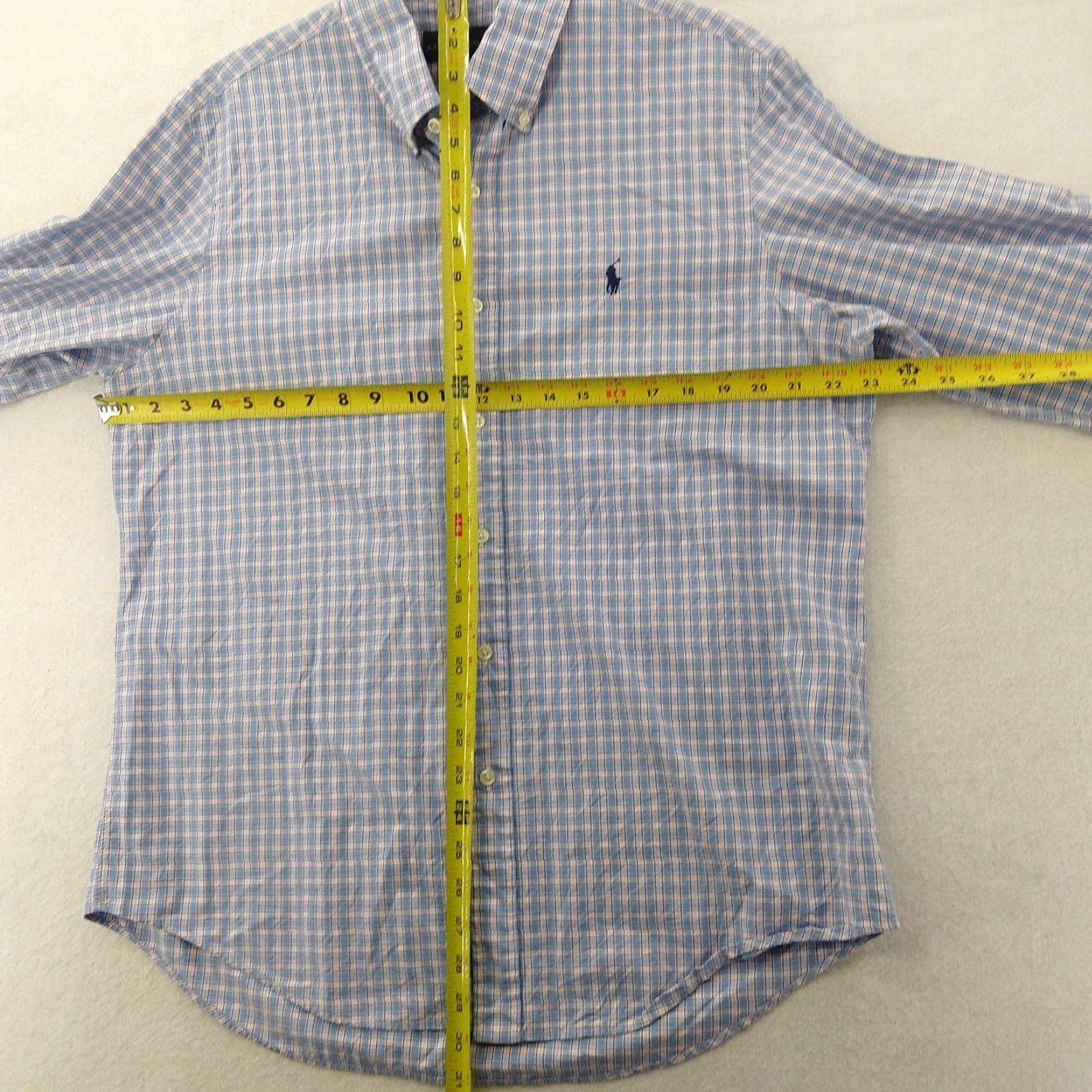 Ralph Lauren Ralph Lauren Shirt Mens Large Blue Stripe Button Up Long Sleeve Size US L / EU 52-54 / 3 - 3 Thumbnail