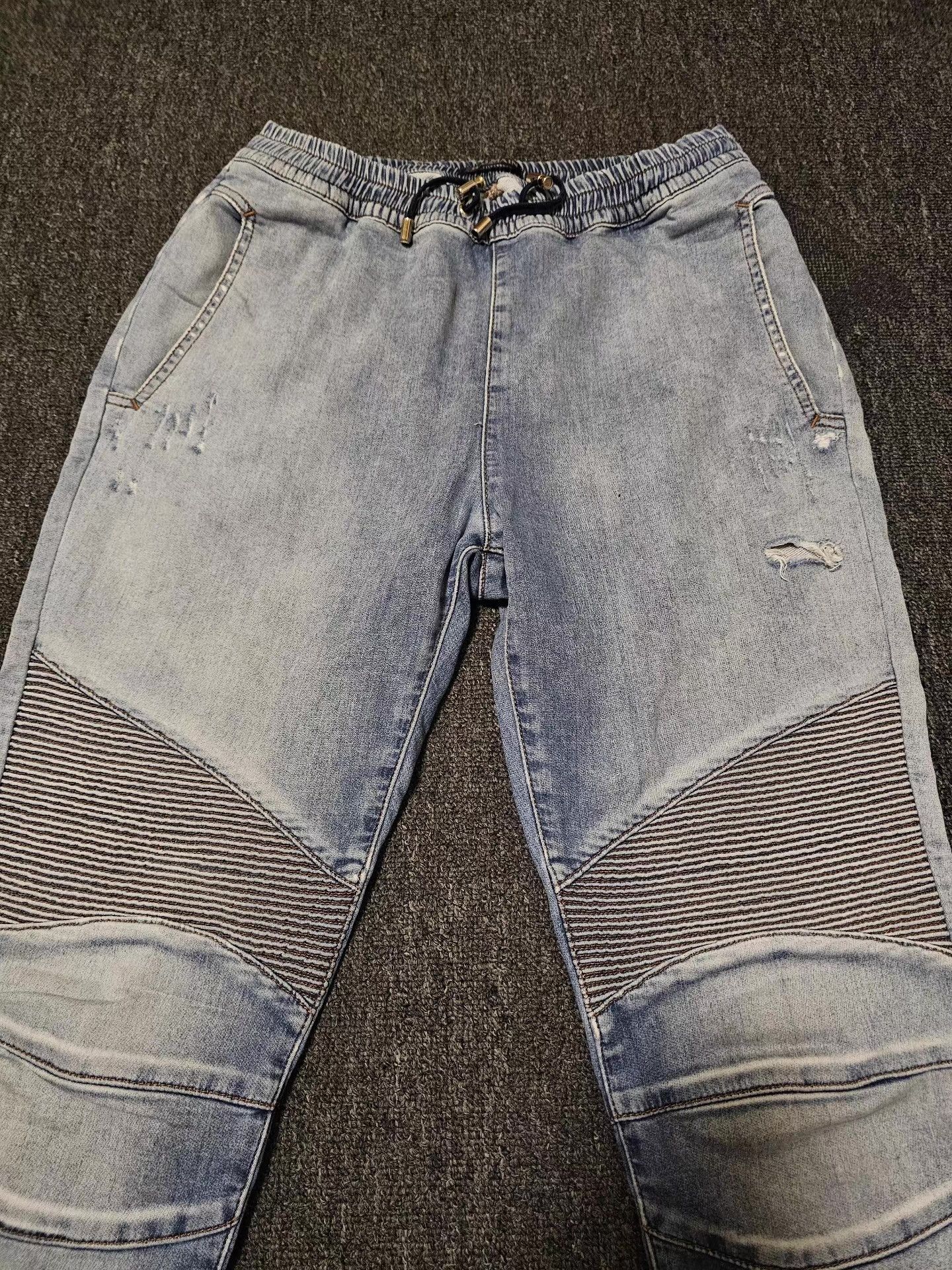 Balenciaga BALMAIN biker jeans, Size US 34 / EU 50 - 2 Thumbnail