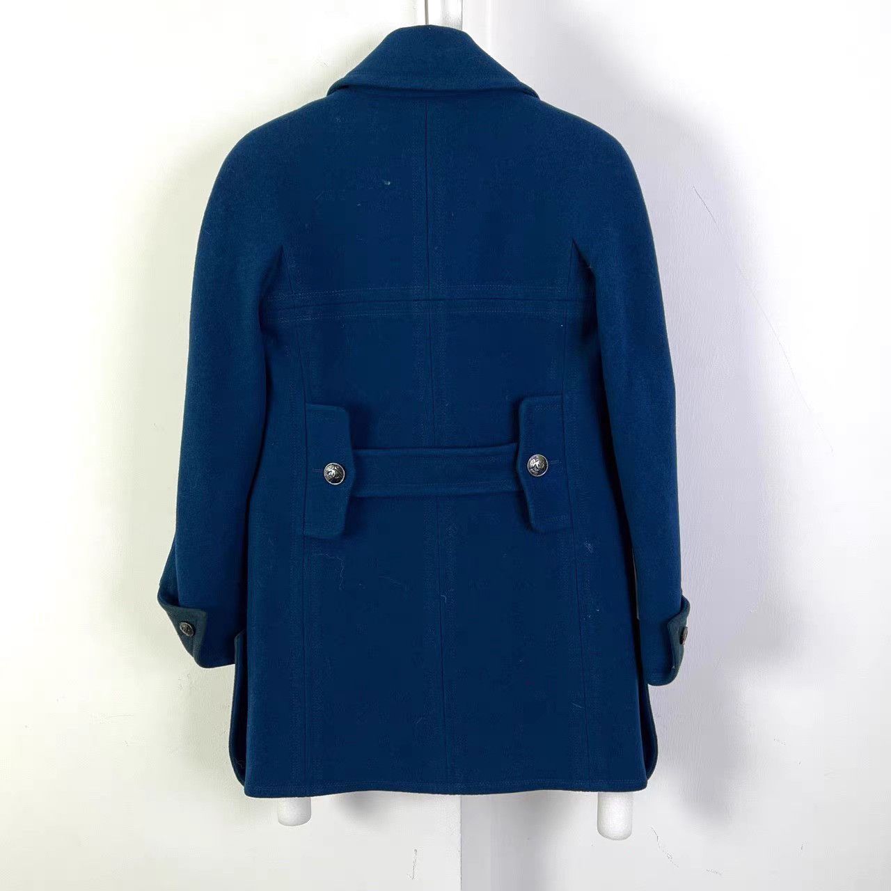 Chanel Chanel Runway Peacock Blue Wool Coat K12 Size XXS / US 00 / IT 34 - 2 Thumbnail