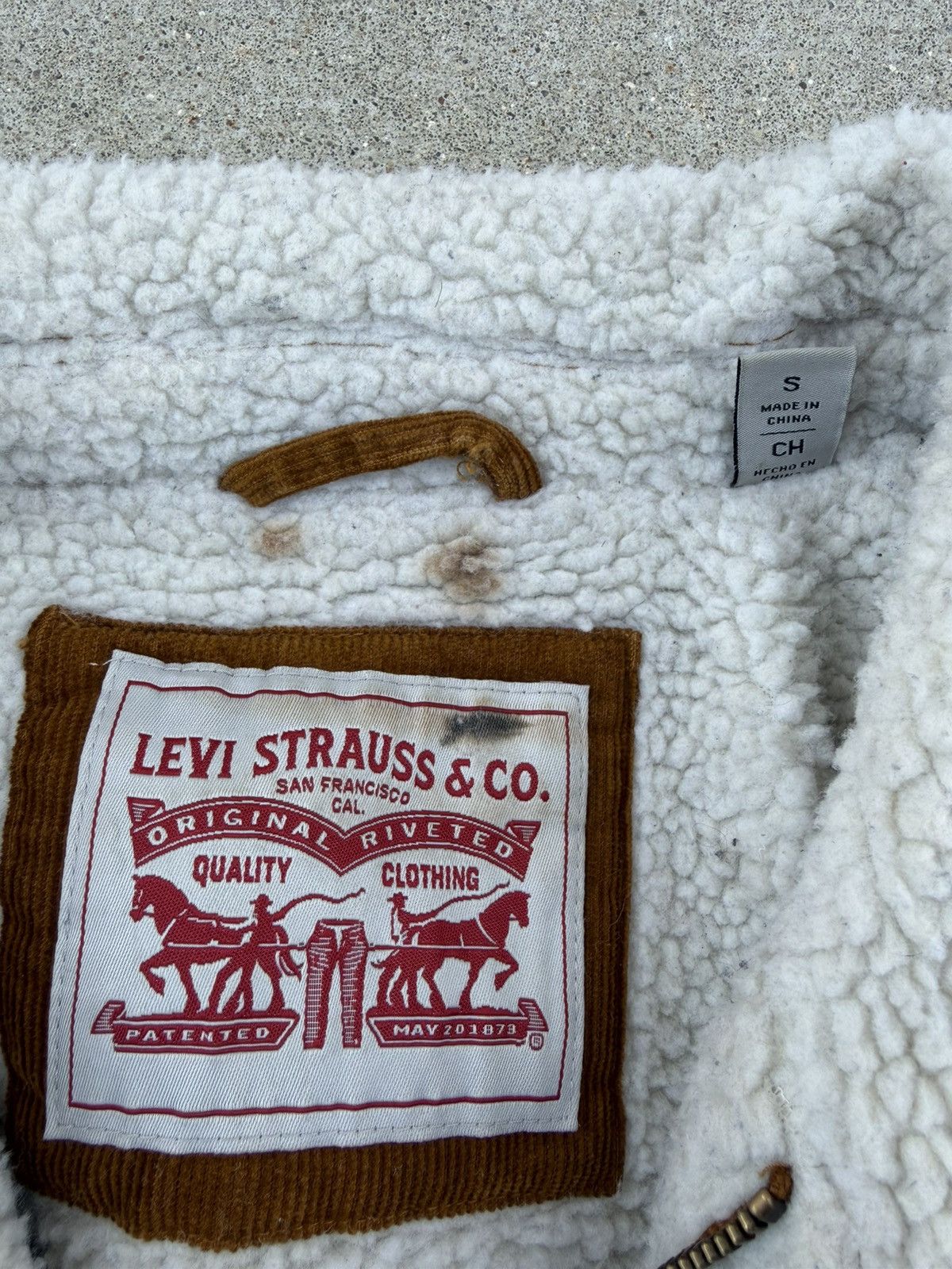 Levi's Levis Fleece Lined Corduroy Jacket Size US S / EU 44-46 / 1 - 5 Thumbnail