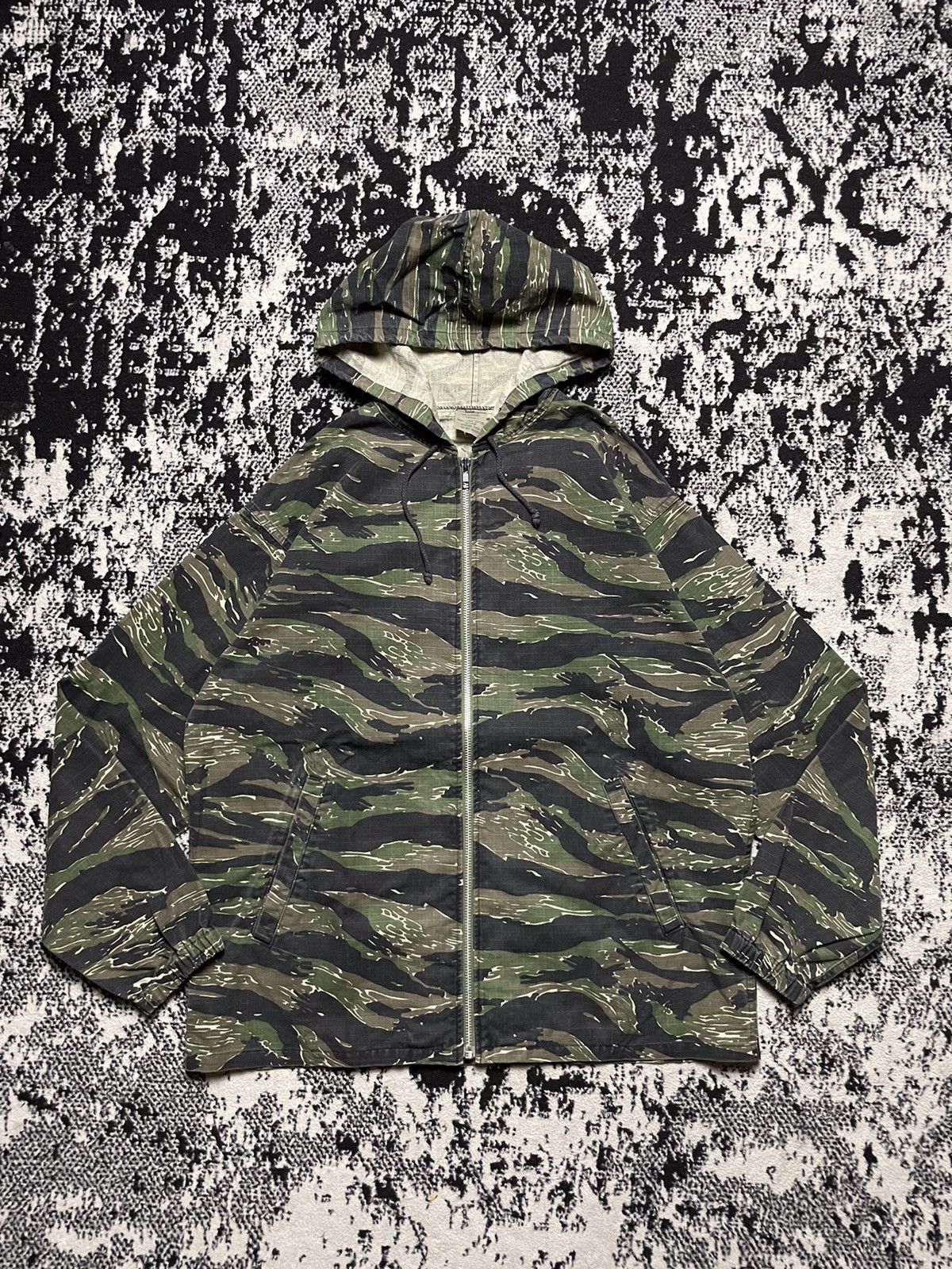 90s CAB CLOTHING tigerstripe jacket