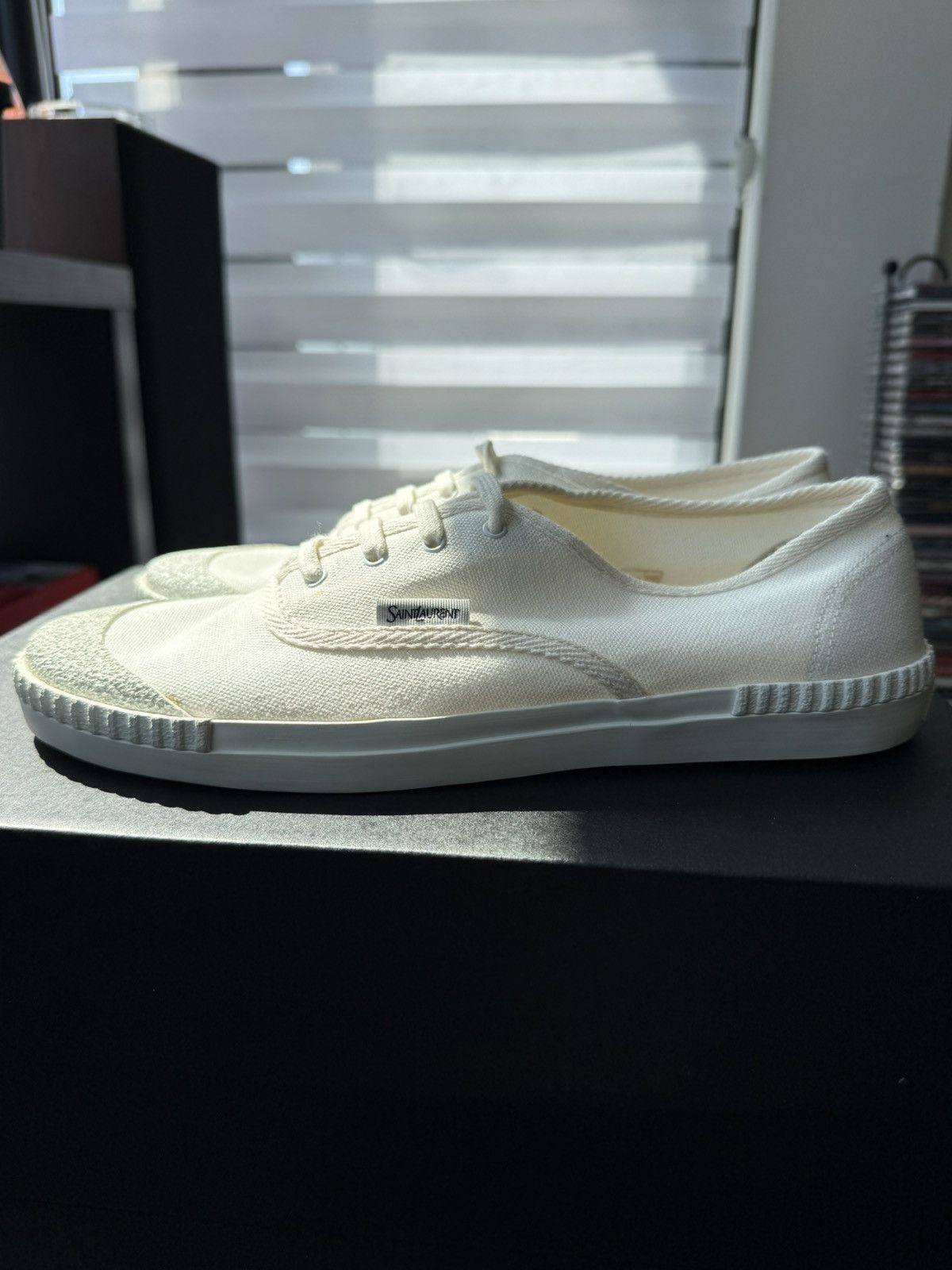 Saint Laurent Paris Saint laurent paris canvas shoe Size US 8 / EU 41 - 1 Thumbnail