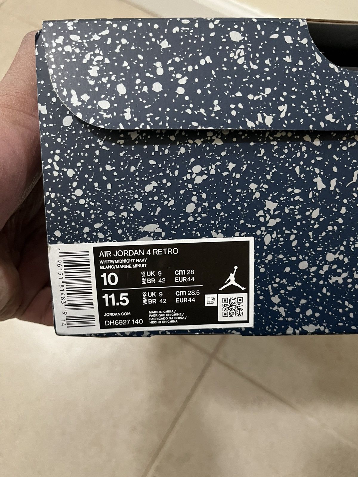 Jordan Brand Jordan 4 Retro Midnight Navy Size US 10 / EU 43 - 8 Thumbnail