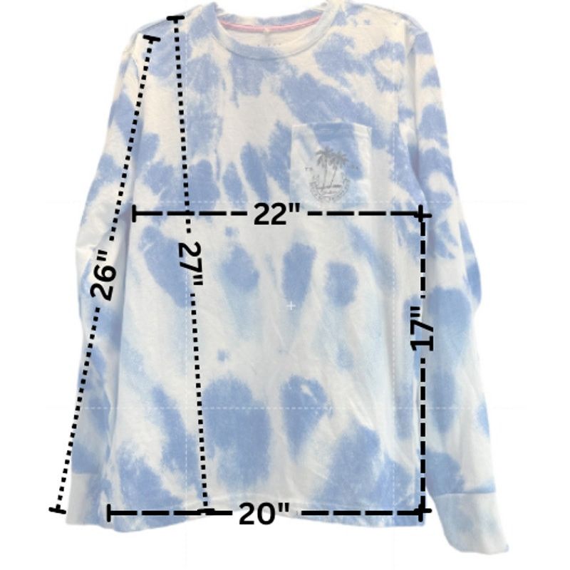 Chubbies Chubbies White Blue Longsleeve Graphic Tee men sz M Size US M / EU 48-50 / 2 - 2 Thumbnail