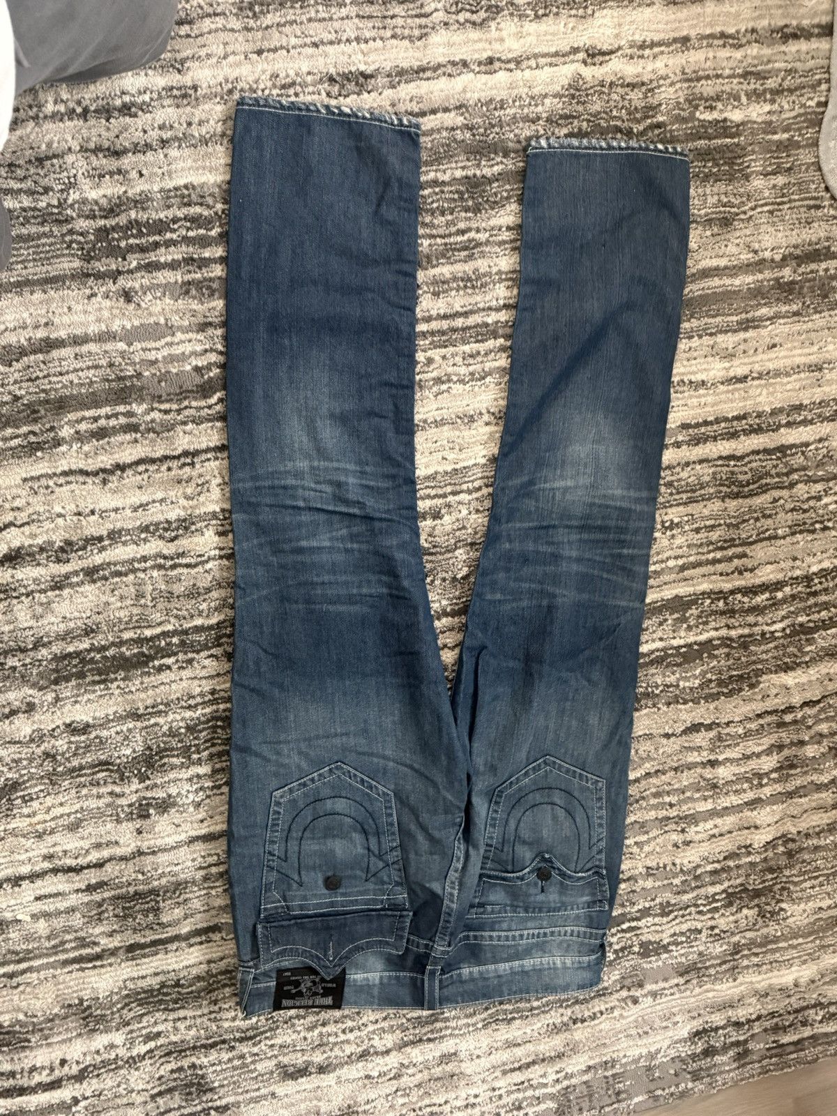 True Religion True Religion Red Stitch Jeans Size US 38 / EU 54 - 3 Thumbnail