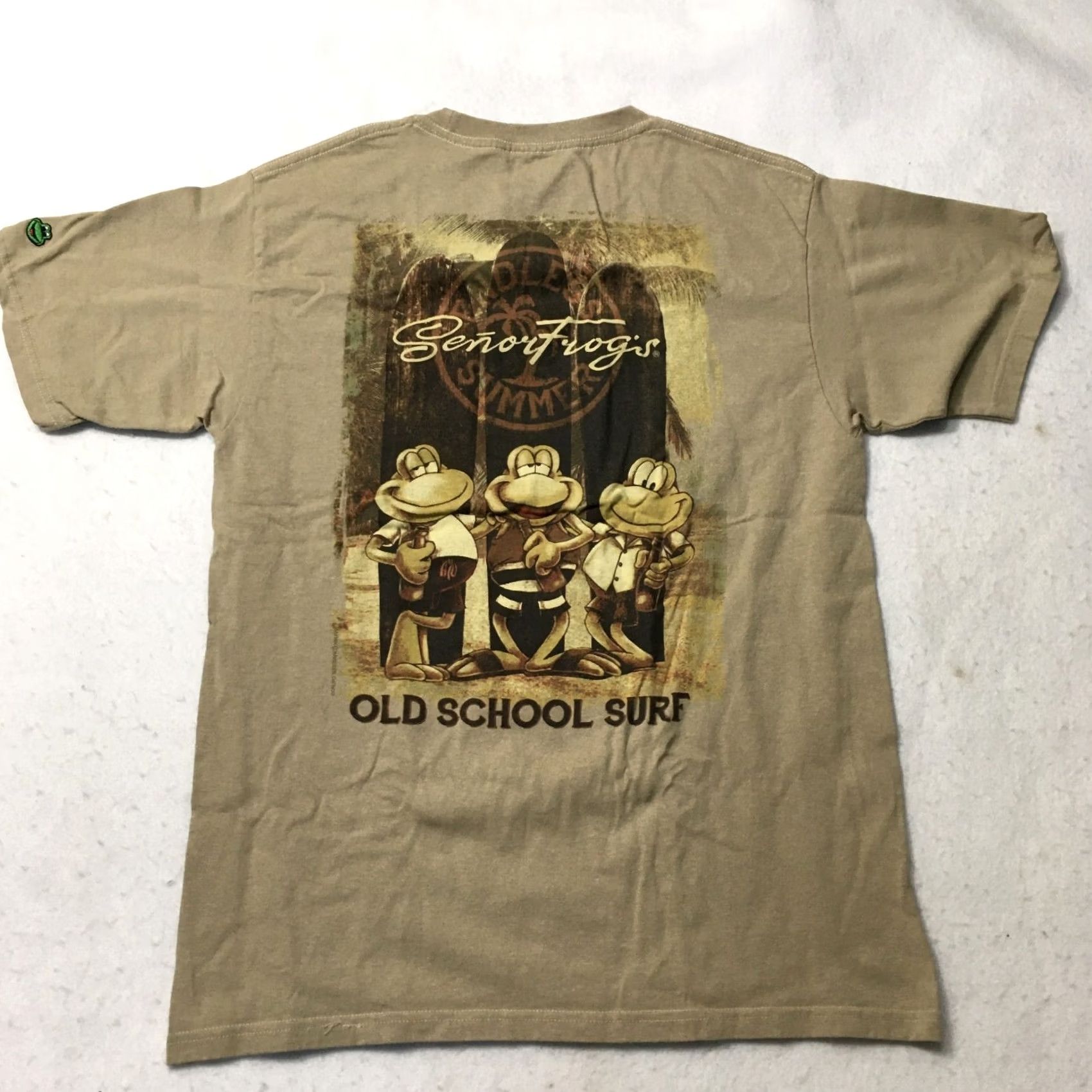 Vintage Senor Frog's T-Shirt Green Cotton Medium Adult Men Crew Neck Short Sleeve Mexico Vintage: No Frog Theme Shirt Size US M / EU 48-50 / 2 - 7 Thumbnail