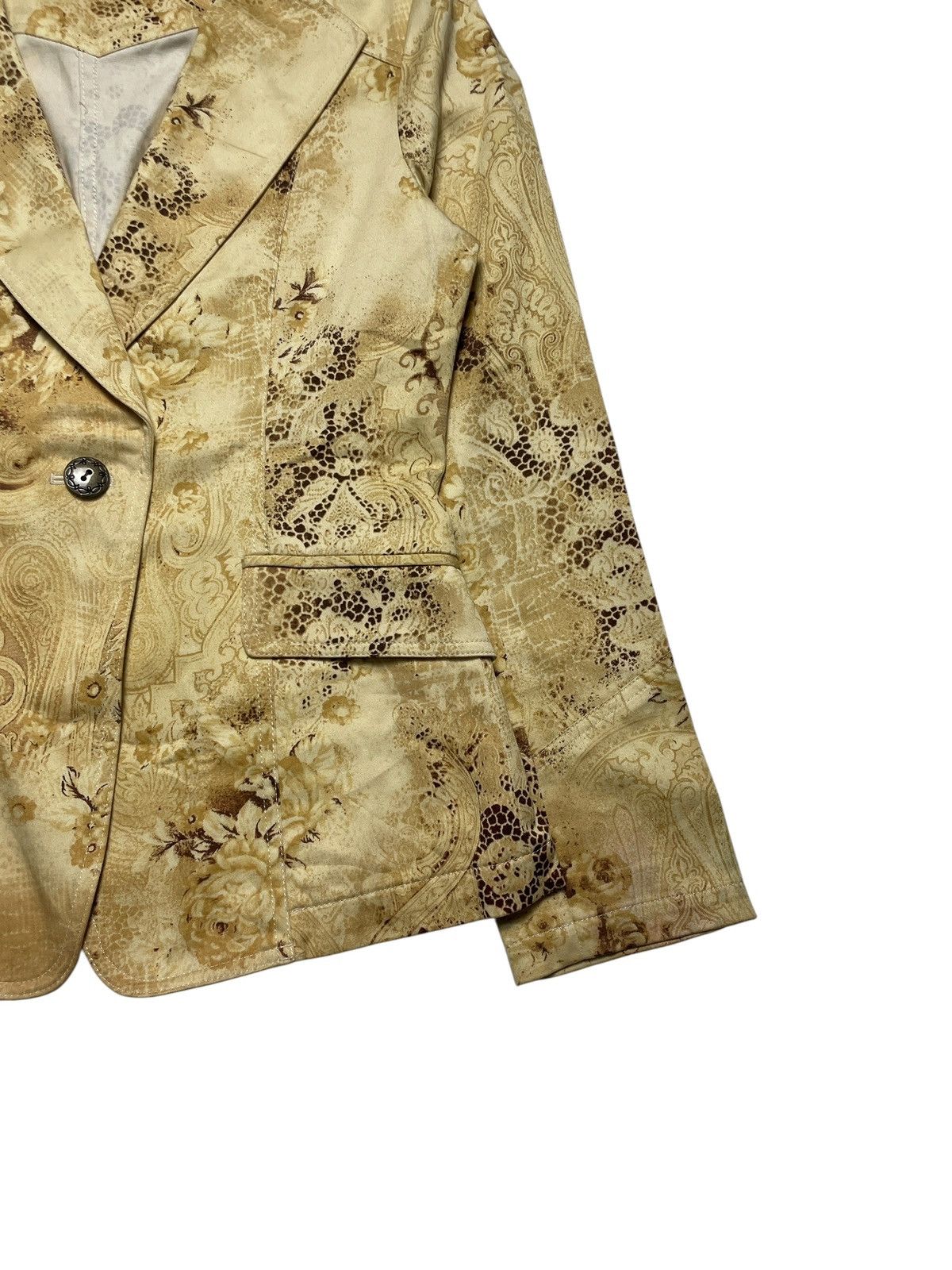 Tornado Mart 2000’s Tornado Mart - Golden Floral Pattern Blazer Size S / US 4 / IT 40 - 4 Thumbnail