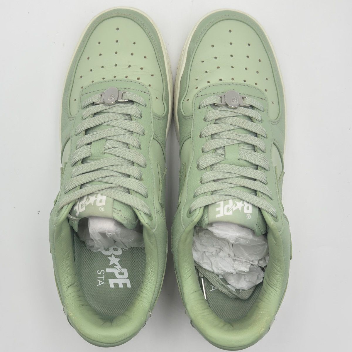 Bape A Bathing Ape Bapesta Green 2023 Size US 9.5 / EU 42-43 - 7 Thumbnail
