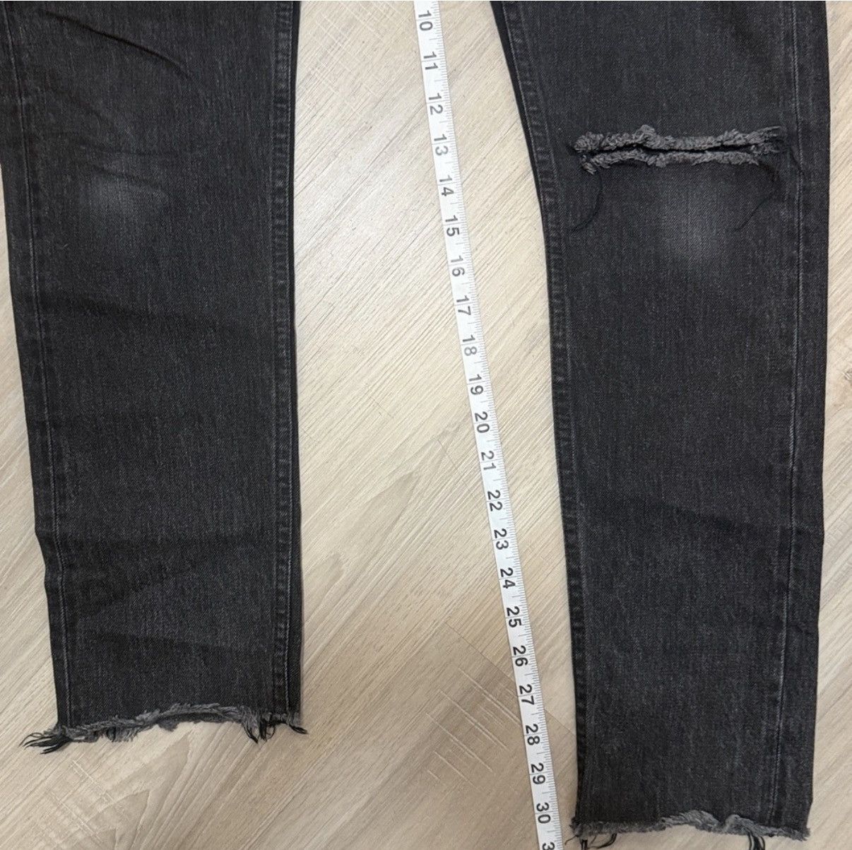 Rag & Bone Rag & Bone Black Straight Leg Denim Jeans Size 26" / US 2 / IT 38 - 8 Thumbnail
