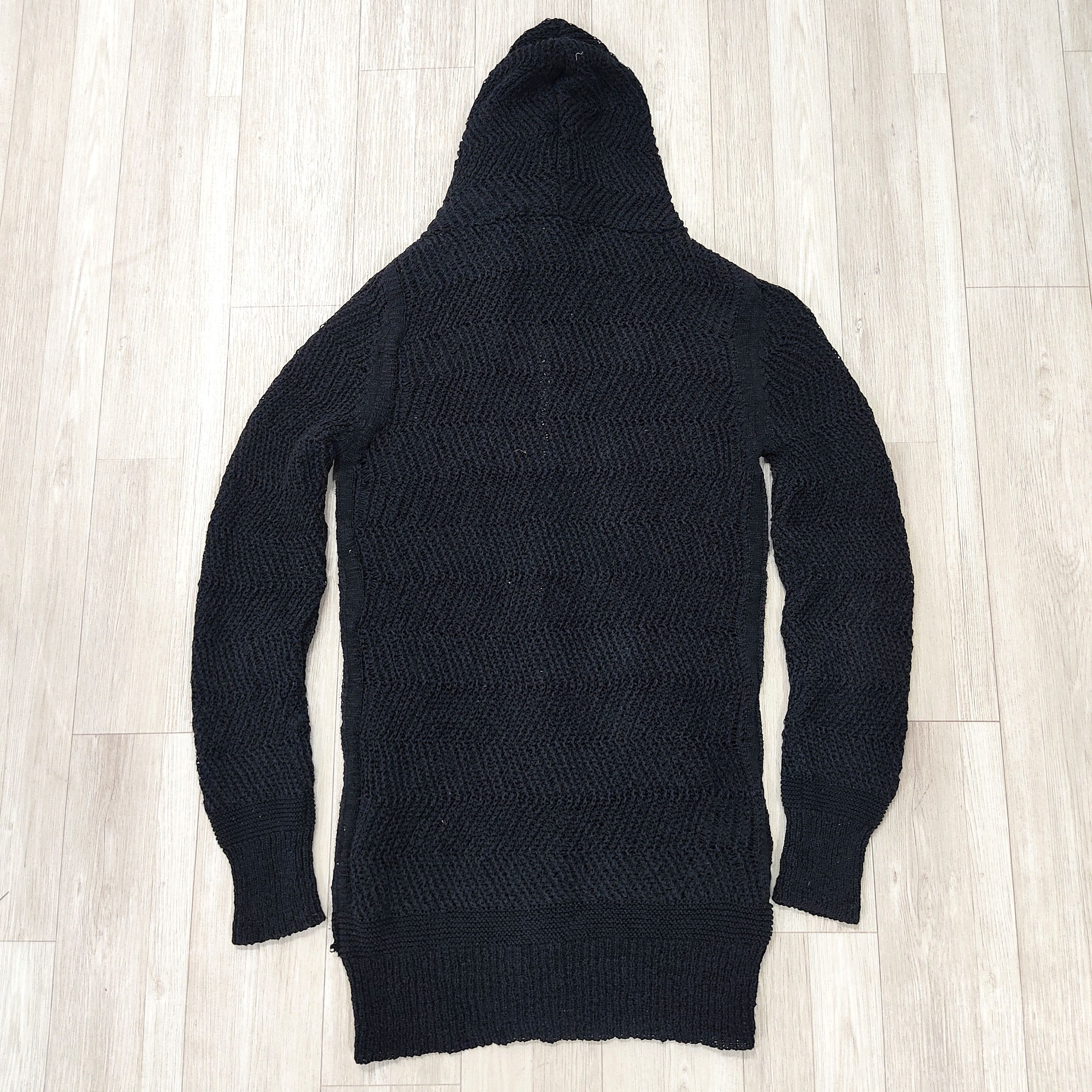 Tornado Mart Beautybeast TORNADO MART Mesh Knitted Hooded Cardigan Size US M / EU 48-50 / 2 - 16 Thumbnail