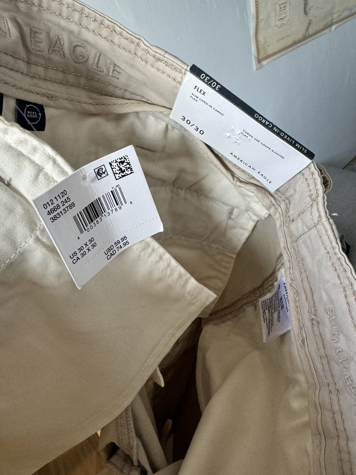 American Eagle Outfitters American Eagle Slim Lived-In Cargo Pants sx 30x30 Size US 30 / EU 46 - 5 Thumbnail