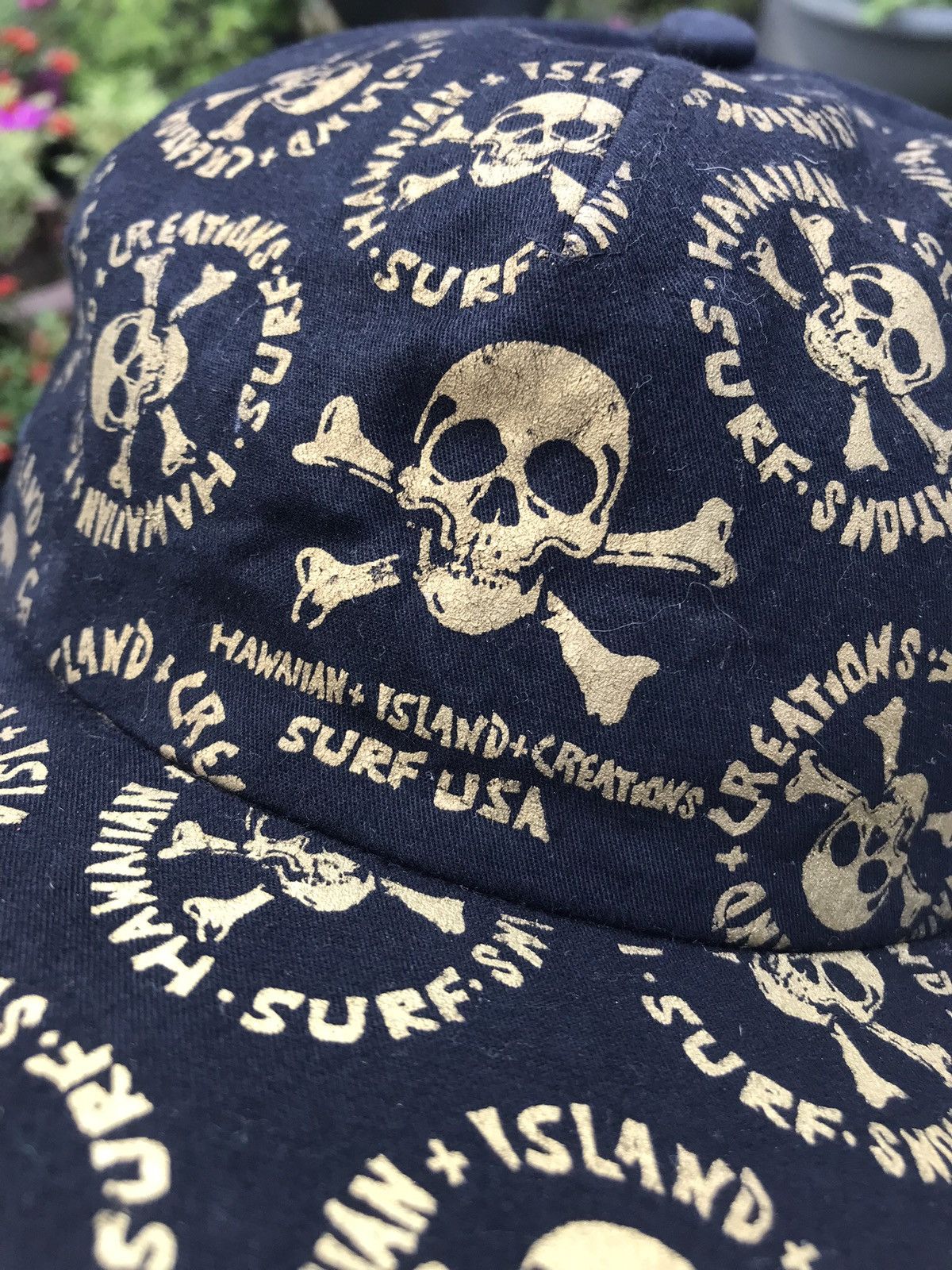 Japanese Brand VTG HIC HAWAIIAN ISLAND CREATIONS SURF CAP HAT 🇯🇵 Size ONE SIZE - 5 Thumbnail