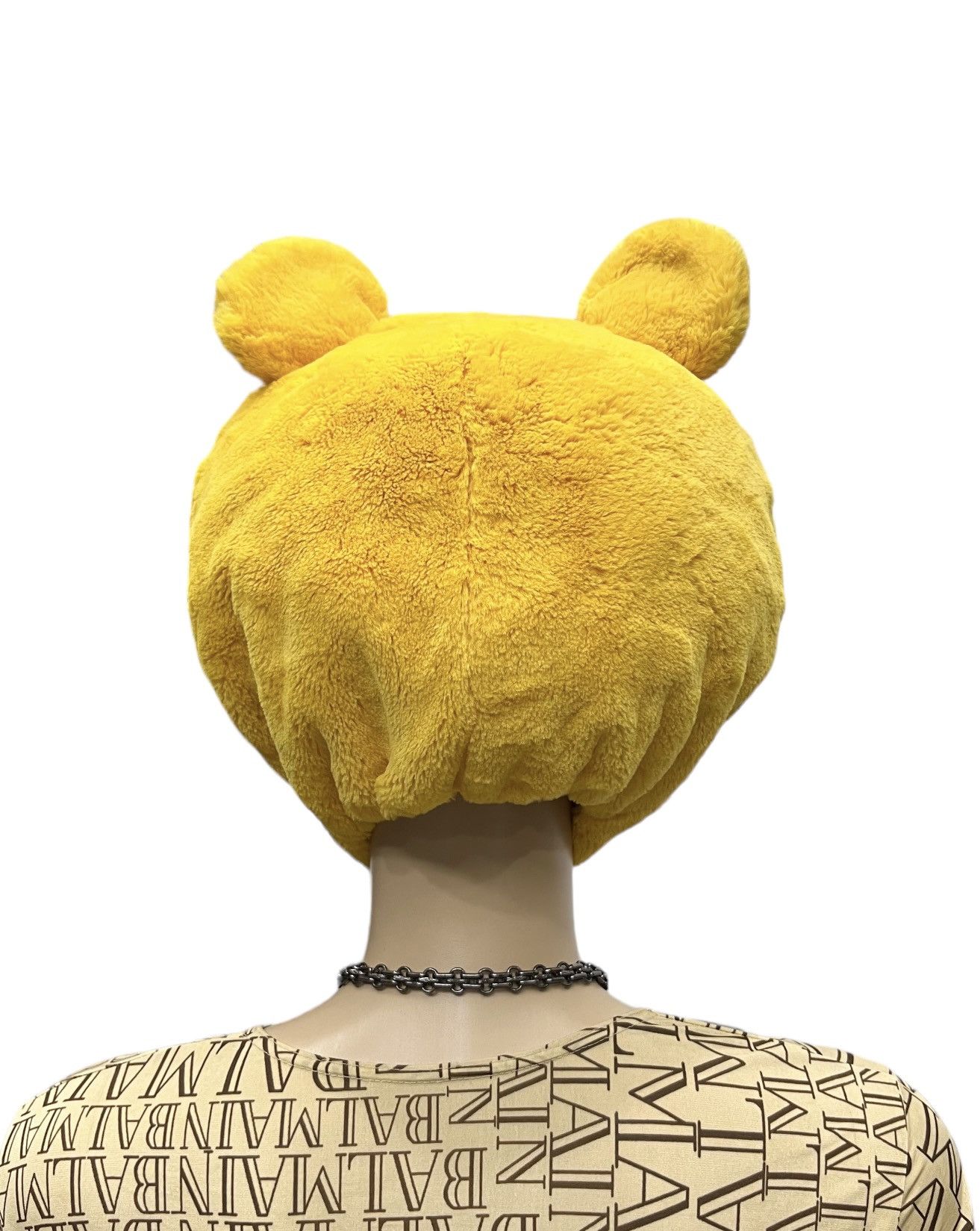 Disney DOPE DISNEY💥Vtg WINNIE THE POOH Fluffy Costume Trapper Hat Size ONE SIZE - 5 Thumbnail