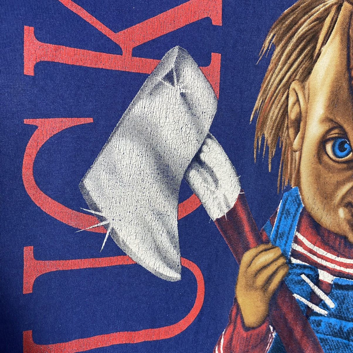 Expert Horror Vintage 90s Chucky Horror Movie T-Shirt Size US XL / EU 56 / 4 - 7 Thumbnail