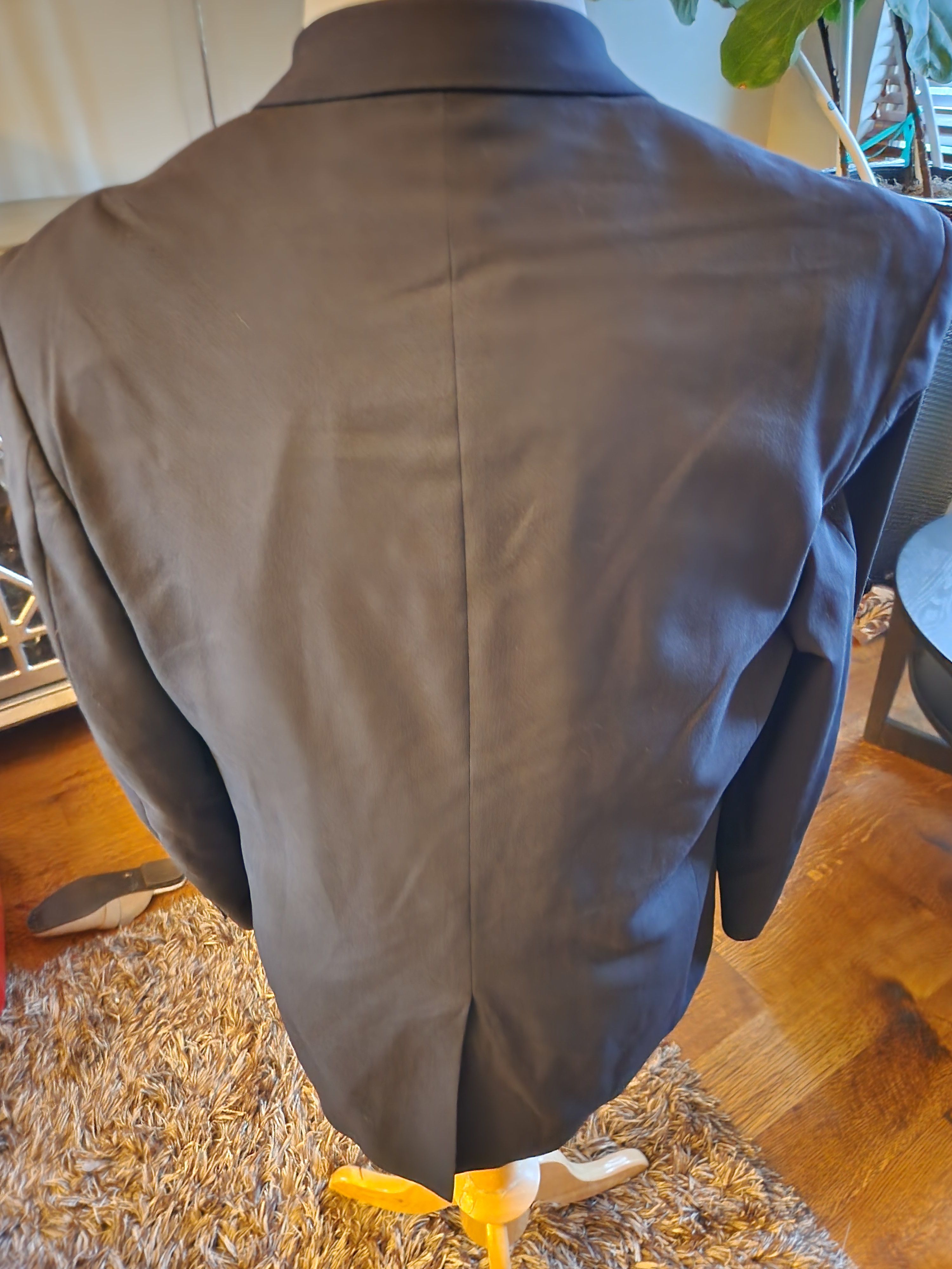 Lands' End Vintage 100% Wool Navy Blue Blazer Sz 43L Size 42L - 3 Thumbnail