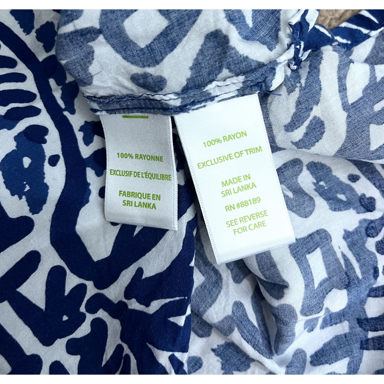 Lilly Pulitzer Blue and White Lilly Pulitzer Long Sleeve Blouse XXS Size XXS / US 00 / IT 34 - 6 Thumbnail