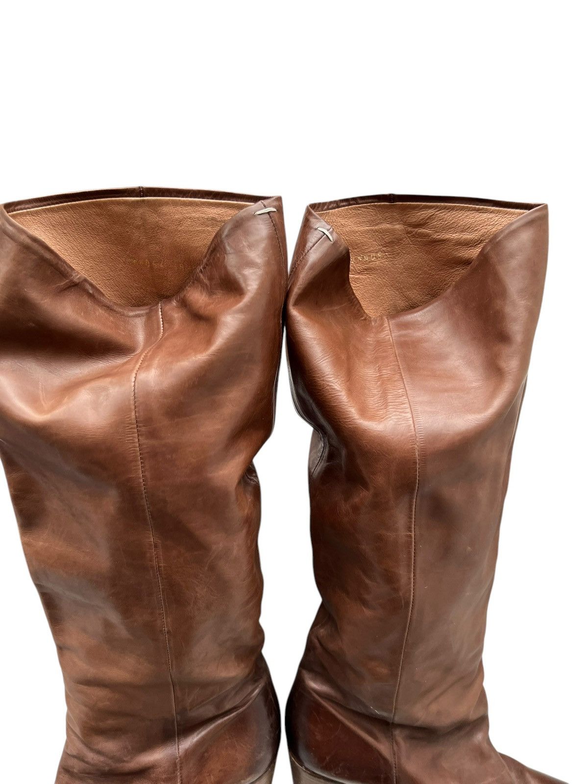 Maison Margiela × Vintage Vintage Maison Margiela Line 22 Leather Boots Size US 8 / IT 38 - 15 Thumbnail