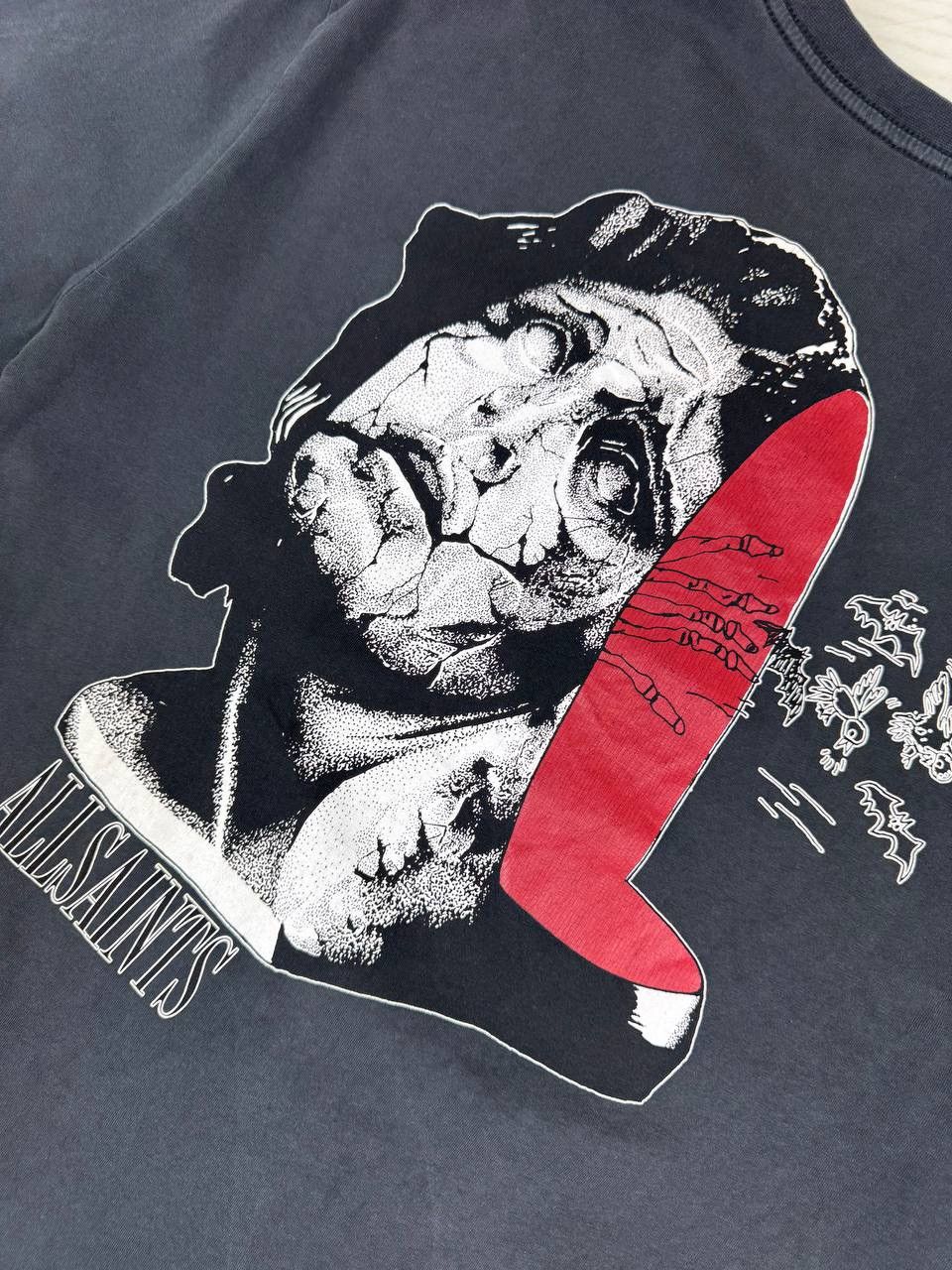 Allsaints Allsaints Cracked Crew T-Shirt Size US S / EU 44-46 / 1 - 10 Thumbnail