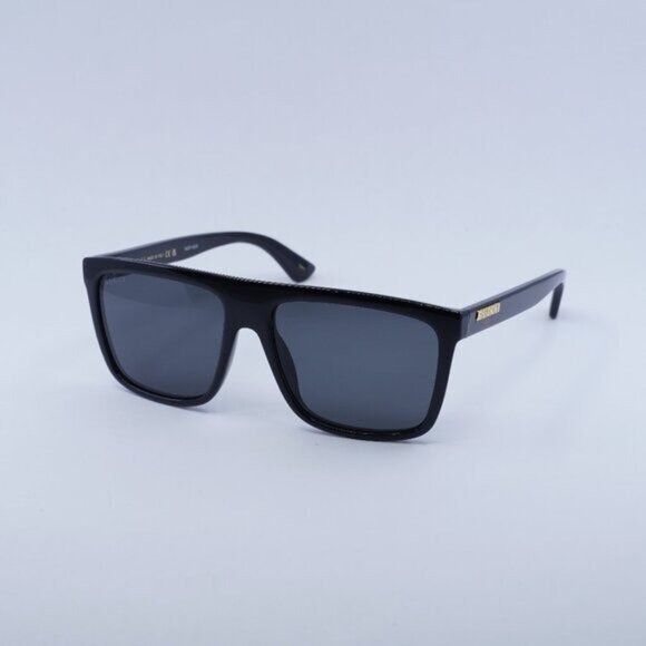 Gucci Gucci GG0748S 001 Sunglasses Black Square Frame, Grey Lenses Size ONE SIZE - 1 Thumbnail