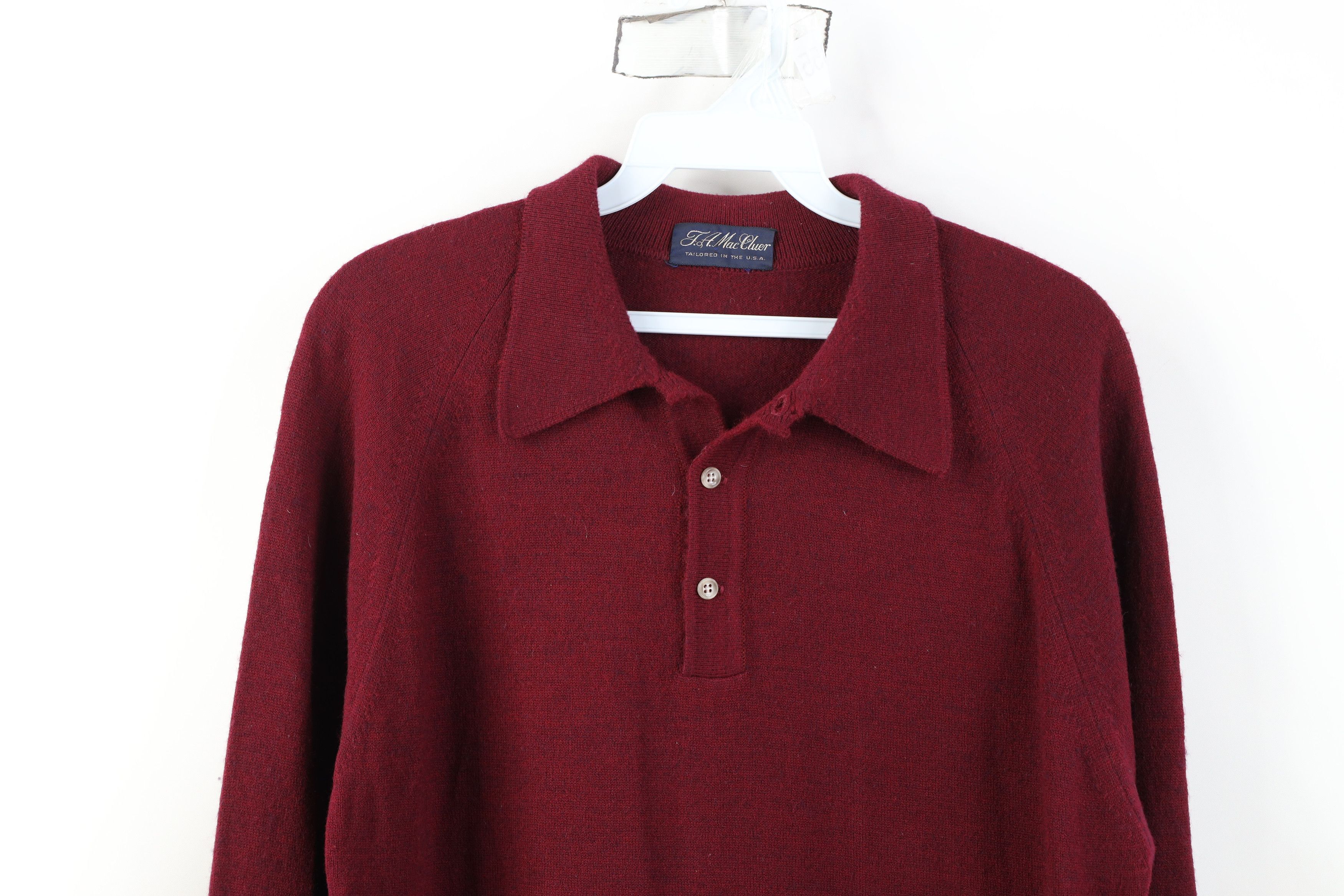 Vintage Vintage 70s Streetwear Wool Blend Knit Collared Sweater USA Size US M / EU 48-50 / 2 - 2 Thumbnail