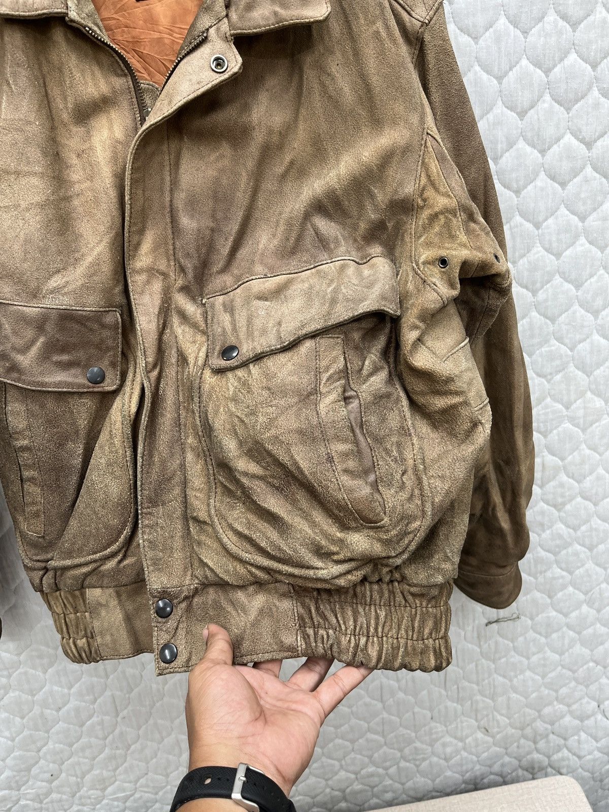 Genuine Leather 🔥🔥🔥STEALS VTG EVANS ENTERPRISE LEATHER JACKET Size US M / EU 48-50 / 2 - 16 Thumbnail