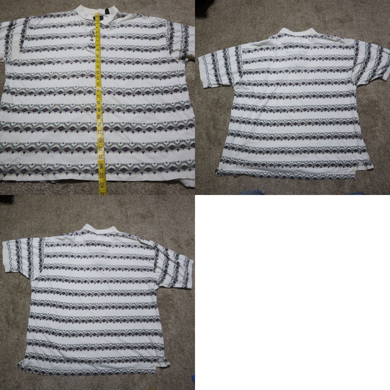 Roper VINTAGE Roper Western Aztec Button-Up Shirt Adult Men XL Short Sleeve White Geometric 90s Size US XL / EU 56 / 4 - 8 Thumbnail