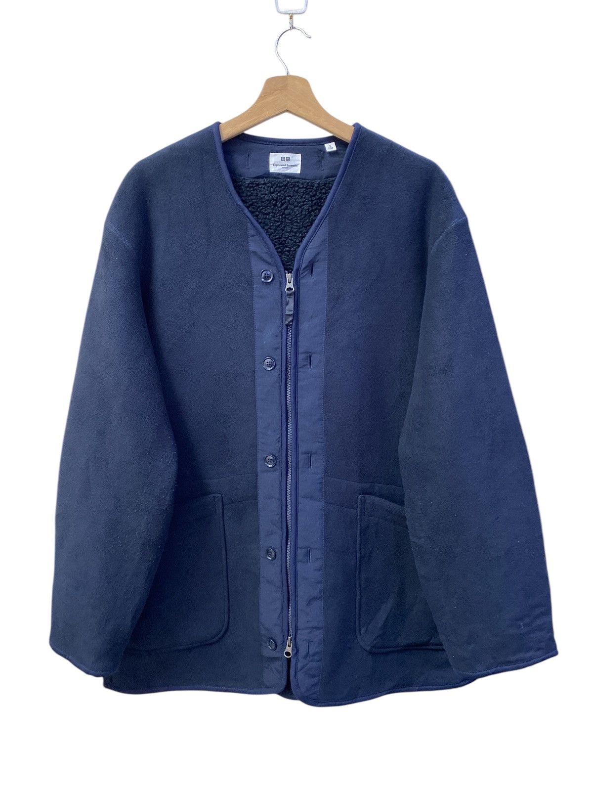 Engineered Garments × Uniqlo Engineered Garments New York x Uniqlo Fleece Collarless Coat Size US M / EU 48-50 / 2 - 2 Thumbnail