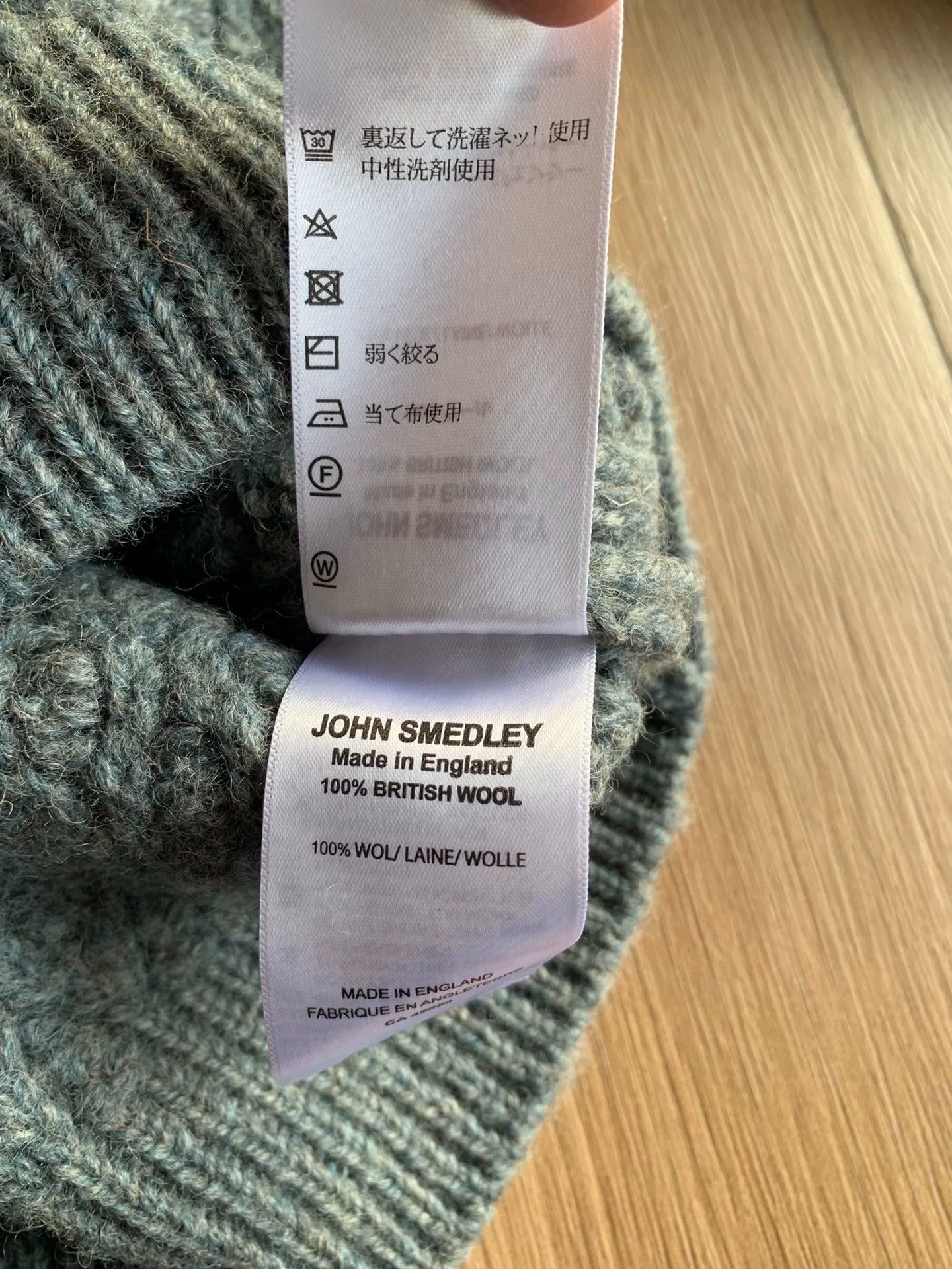 John Smedley JOHN SMEDLEY WAYLAND Heavy Wool Knit L/S Sweater Size L Size US L / EU 52-54 / 3 - 5 Thumbnail