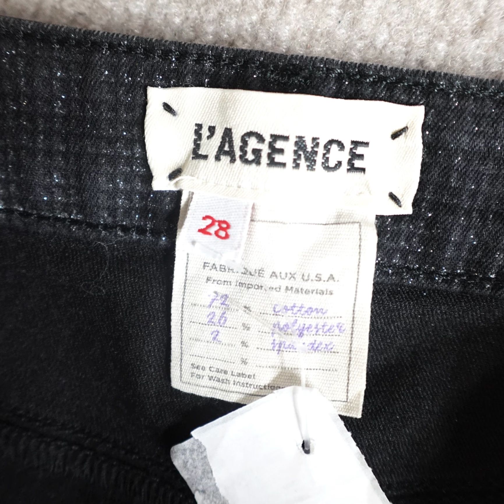 L'AGENCE L'Agence Jeans 28 Black Margot High Rise Slim 5-Pocket Denim Cropped Womens XS-XL? Size 29" - 7 Thumbnail