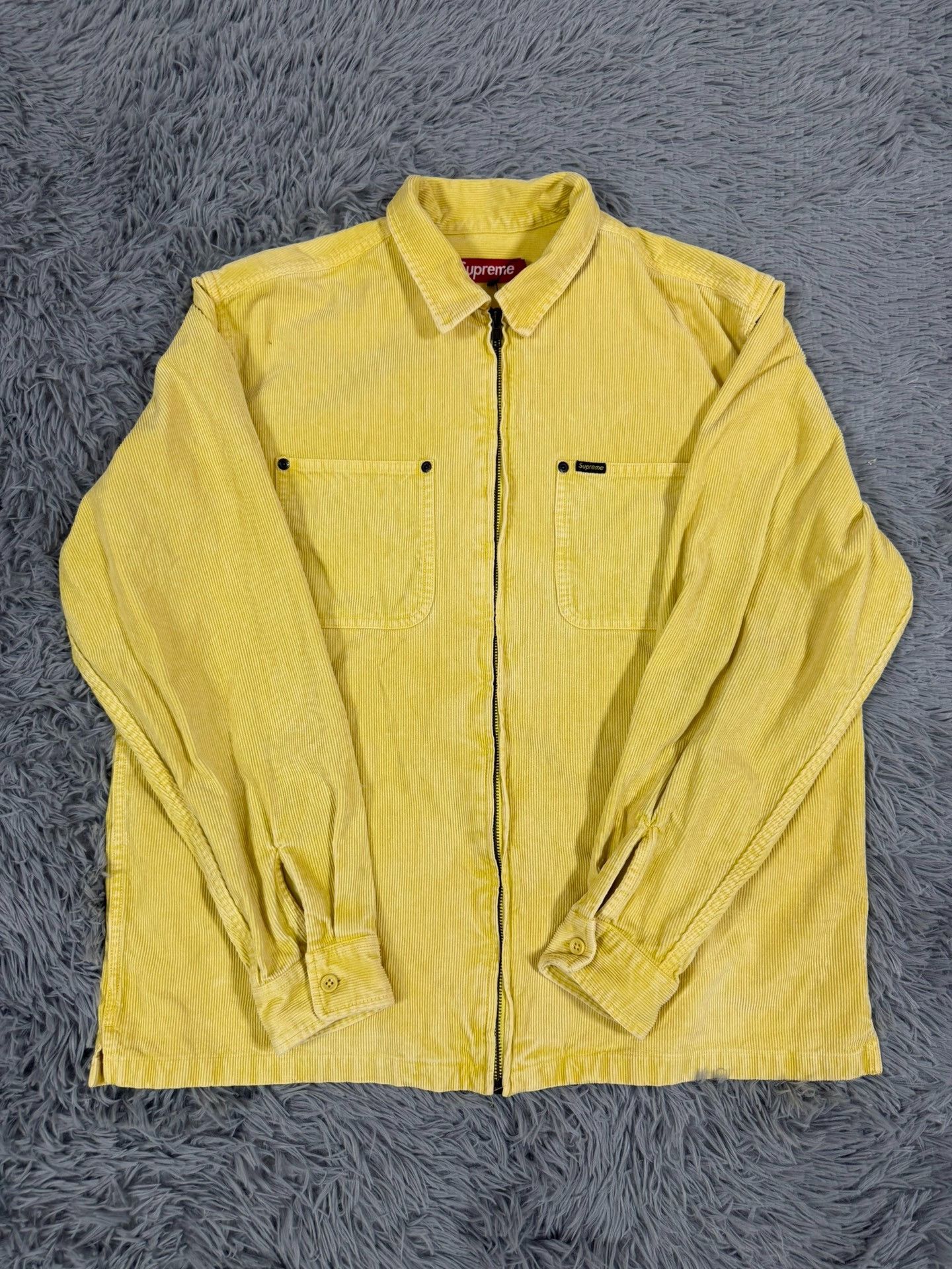 Supreme Supreme Corduroy Yellow Shirt l Men Size US L / EU 52-54 / 3 - 1 Thumbnail