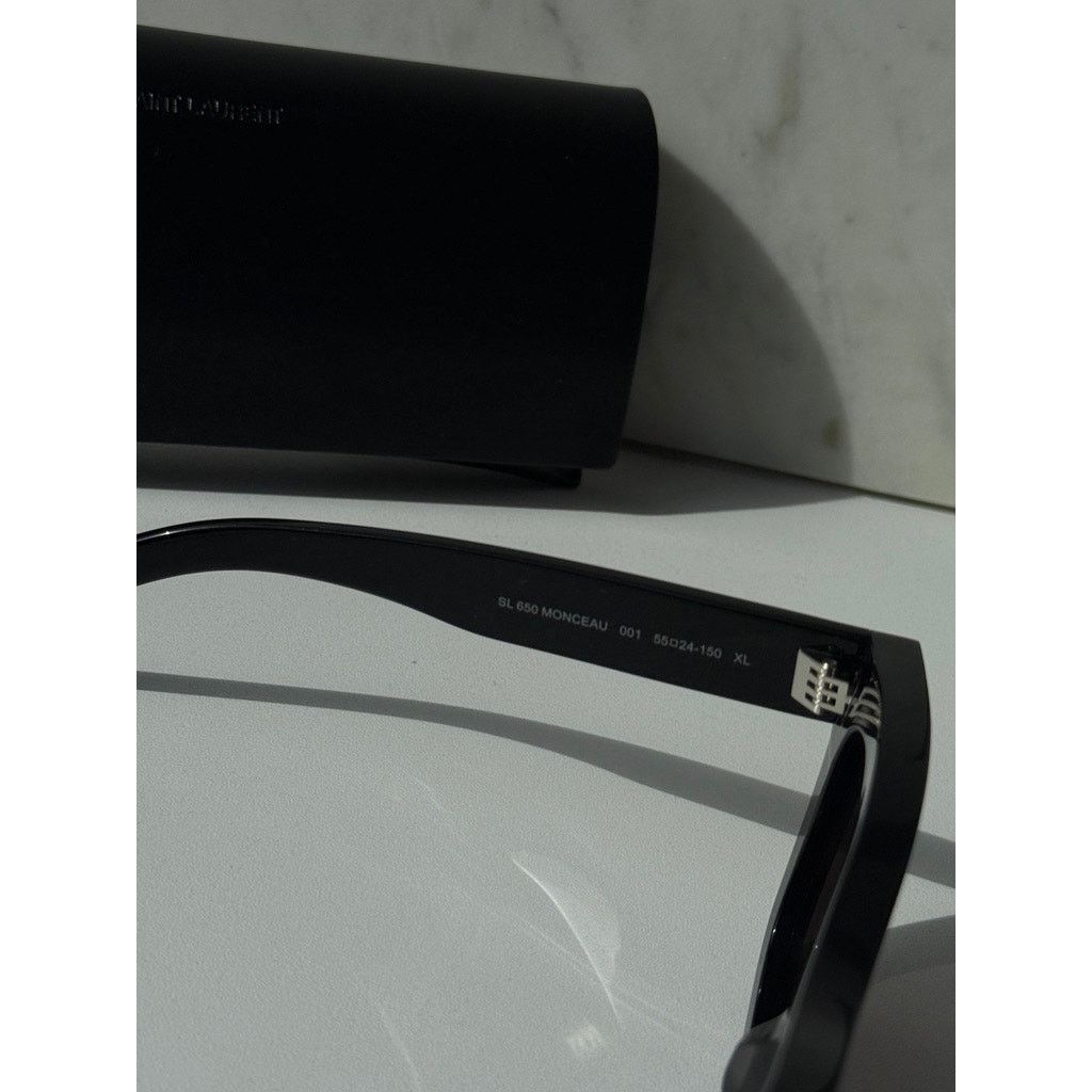 Saint Laurent Paris NEW Saint Laurent SL650 Monceau Black Unisex Sunglasses Size ONE SIZE - 7 Thumbnail