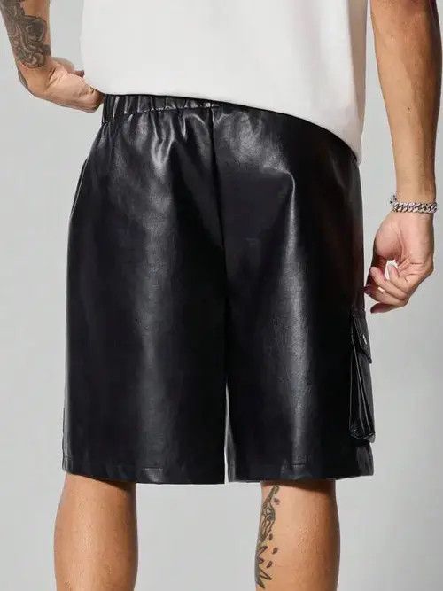 Other Hirohata x Nan PU Leather Punk Shorts Rock Size US 32 / EU 48 - 2 Thumbnail
