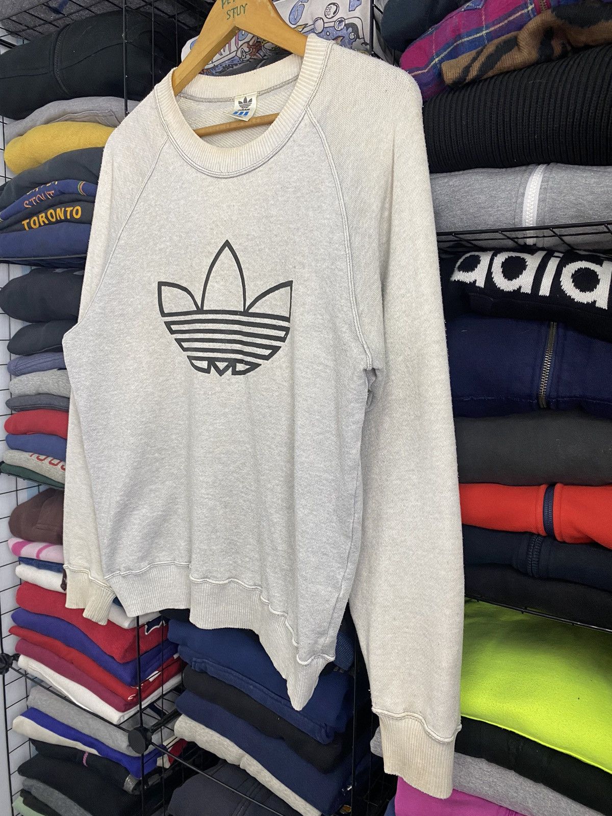 Adidas × Vintage Vintage Adidas big logo sweatshirt Size US M / EU 48-50 / 2 - 4 Thumbnail