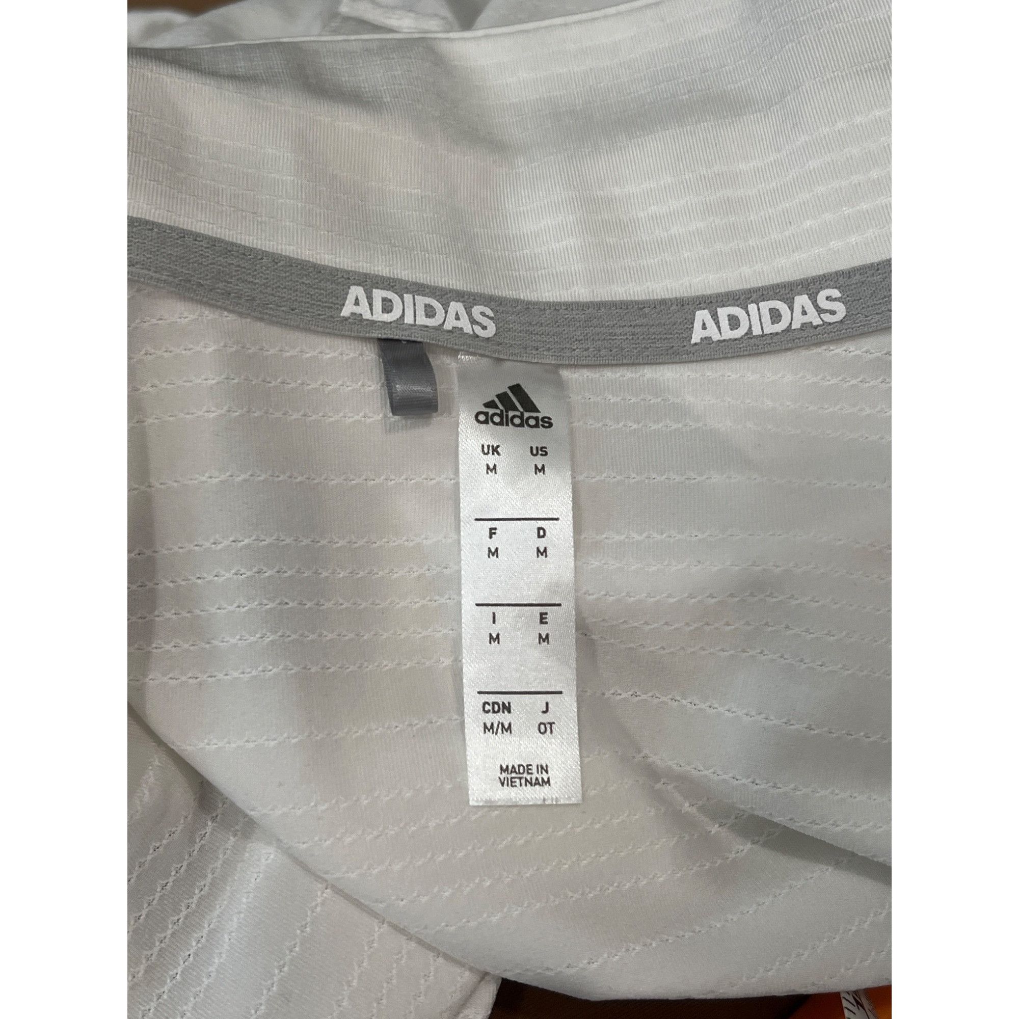 Adidas Adidas Womens White Sleeveless Golf Polo Shirt M Lightweight Size M / US 6-8 / IT 42-44 - 5 Thumbnail