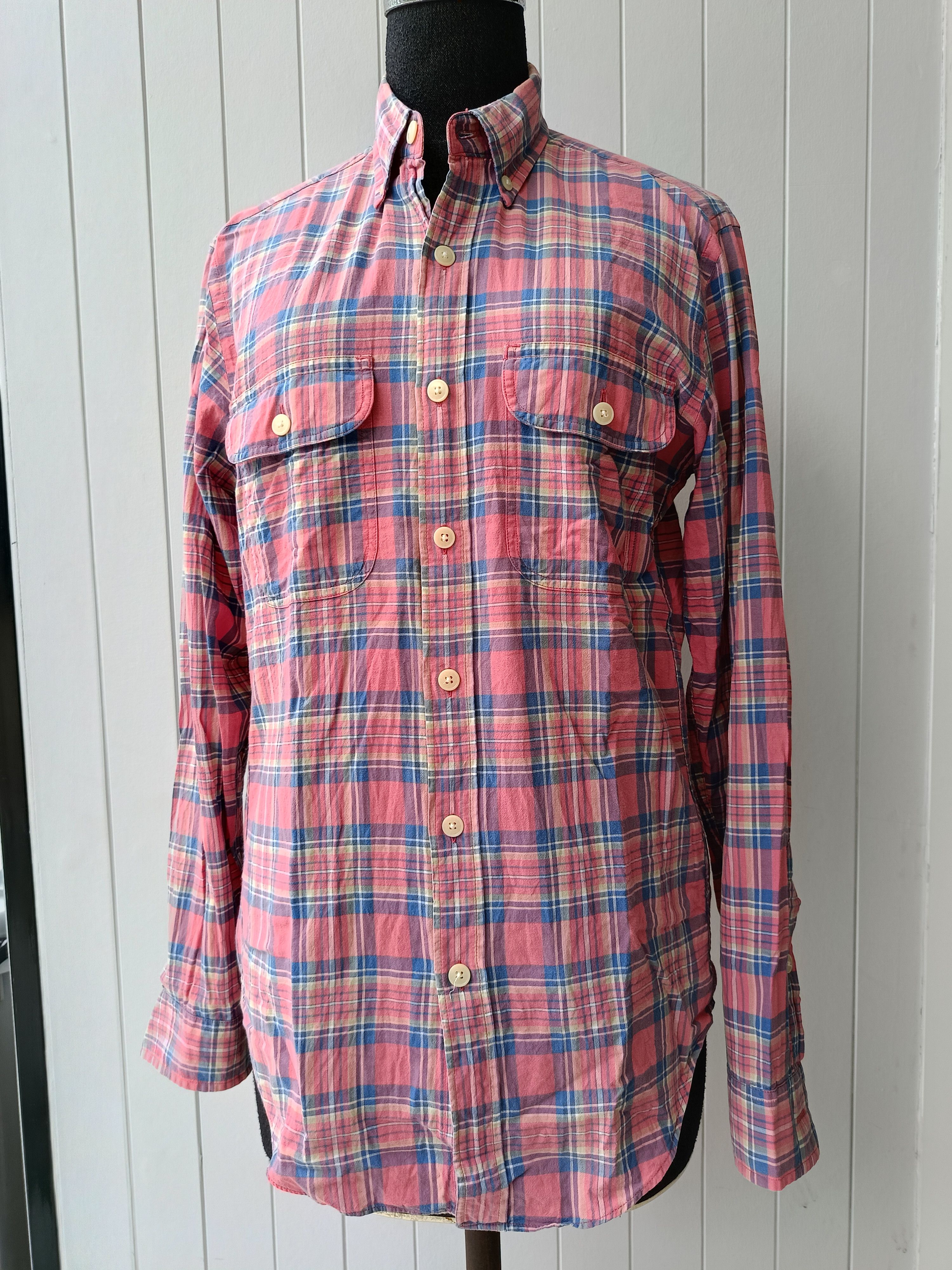 J.Crew Jcrew madras plaid double pockets slim fit XS shirt Size US XS / EU 42 / 0 - 3 Thumbnail