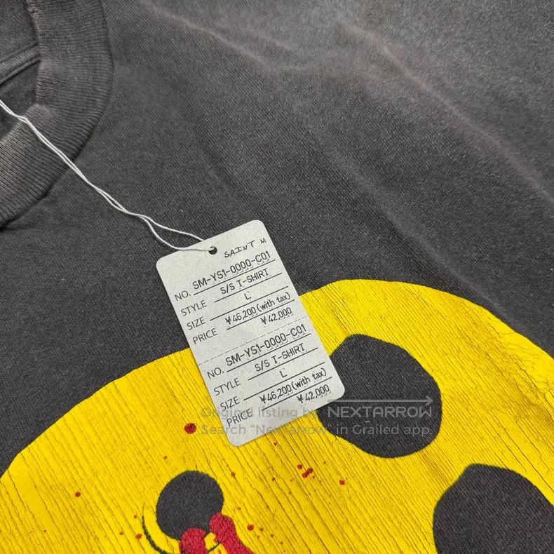 Saint Michael Saint Michael Smiling Face Bleeding Water Washing Old Blac Size US L / EU 52-54 / 3 - 3 Thumbnail