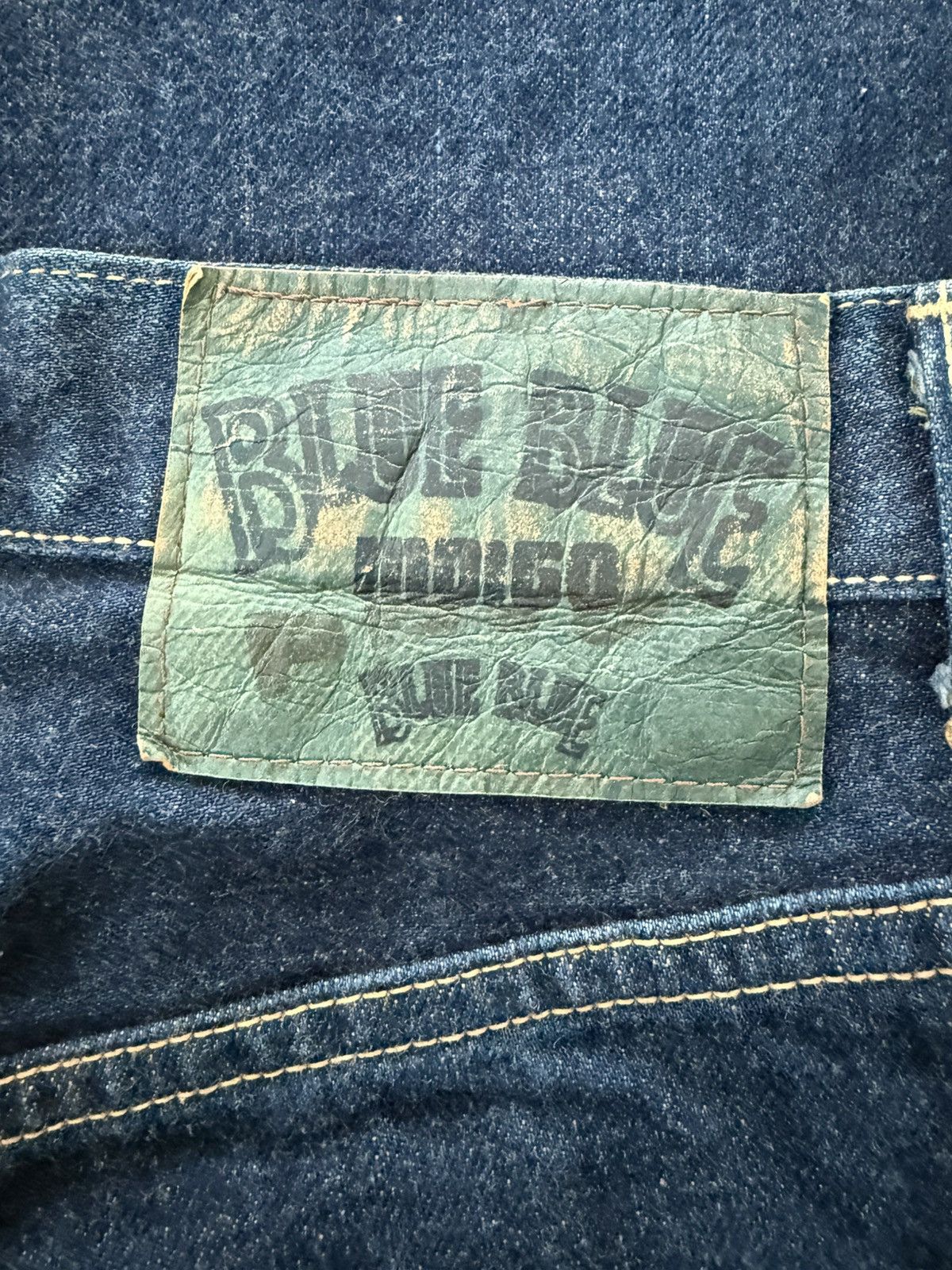 Blue Blue Japan INDIGO BLUE-BLUE JAPAN SELVEDGE DENIM MADE IN JAPAN + TEE Size US 30 / EU 46 - 10 Thumbnail