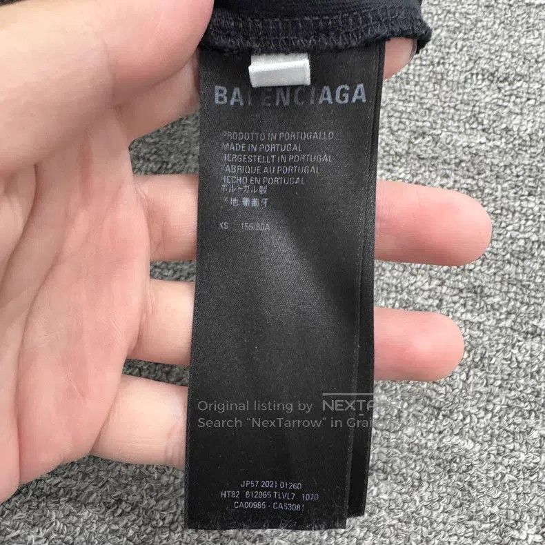 Balenciaga Balenciaga Letter Embroidered Short Sleeve Size US XS / EU 42 / 0 - 3 Thumbnail
