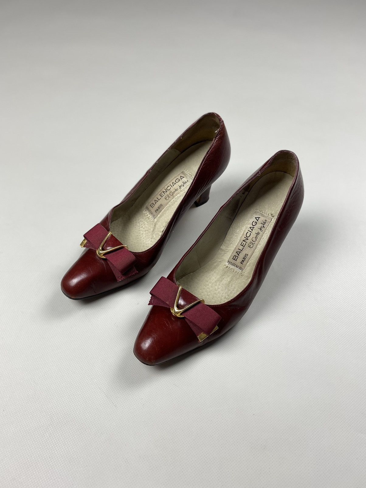 Balenciaga × Vintage Balenciaga vintage ladies leather heels size 38 Size US 8 / IT 38 - 1 Thumbnail