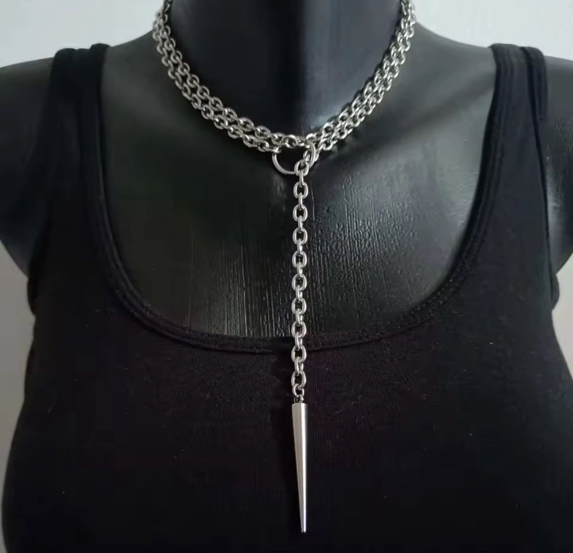 Jewelry Y2K Handmade Stud Rivet Choker Necklace Size ONE SIZE - 1 Thumbnail