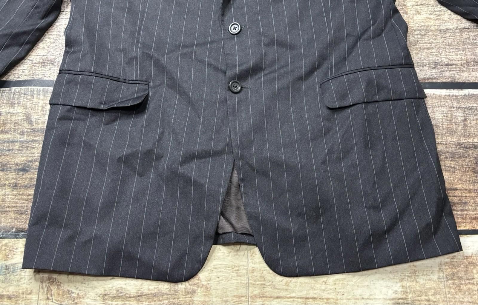 Other Burberry London Blazer Jacket Mens 46 Pinstripe Wool USA Size 46R - 5 Thumbnail