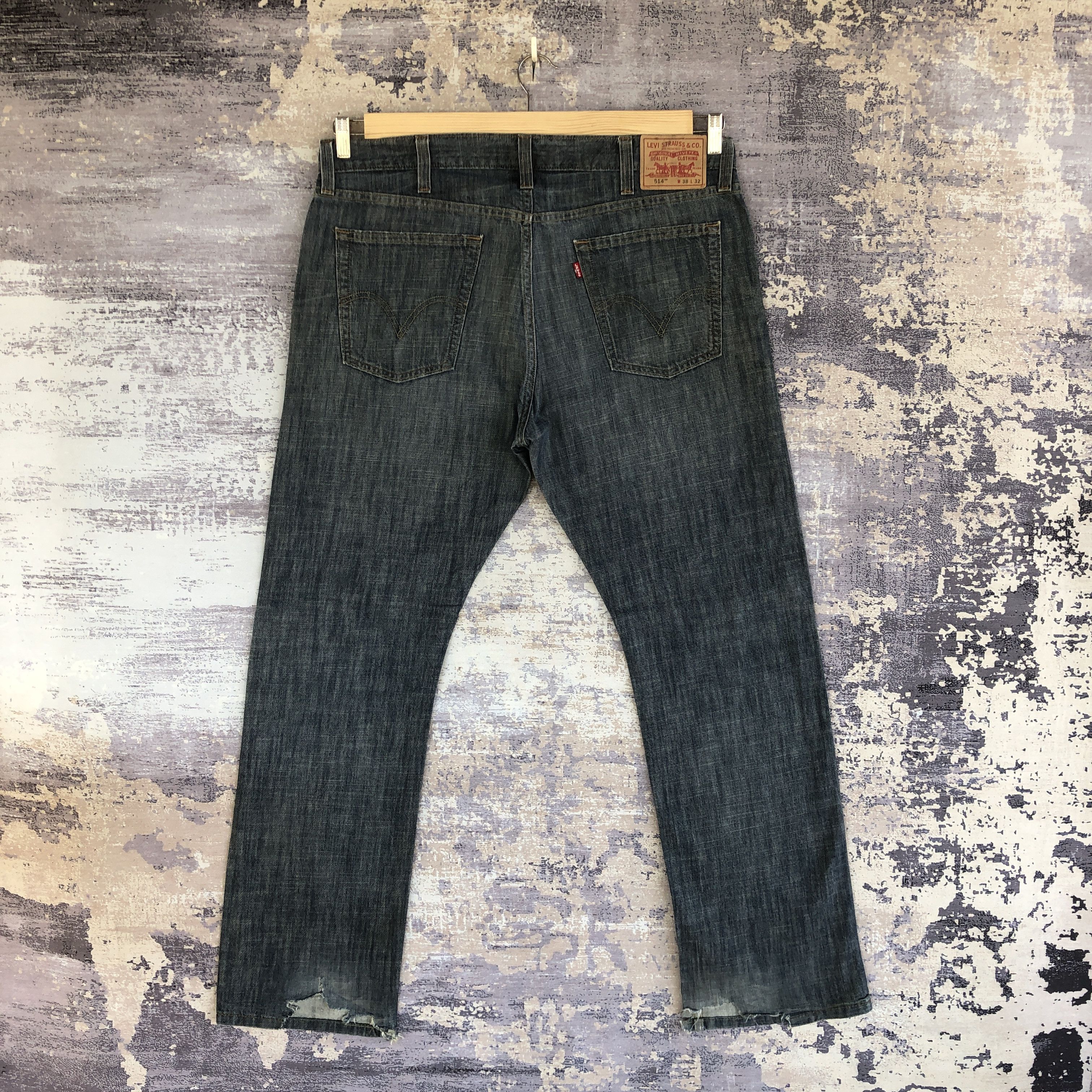 Levi's Vintage Levi's 514 Dark Blue Jeans Levis Tapered Denim Pants Size US 40 / EU 56 - 2 Thumbnail