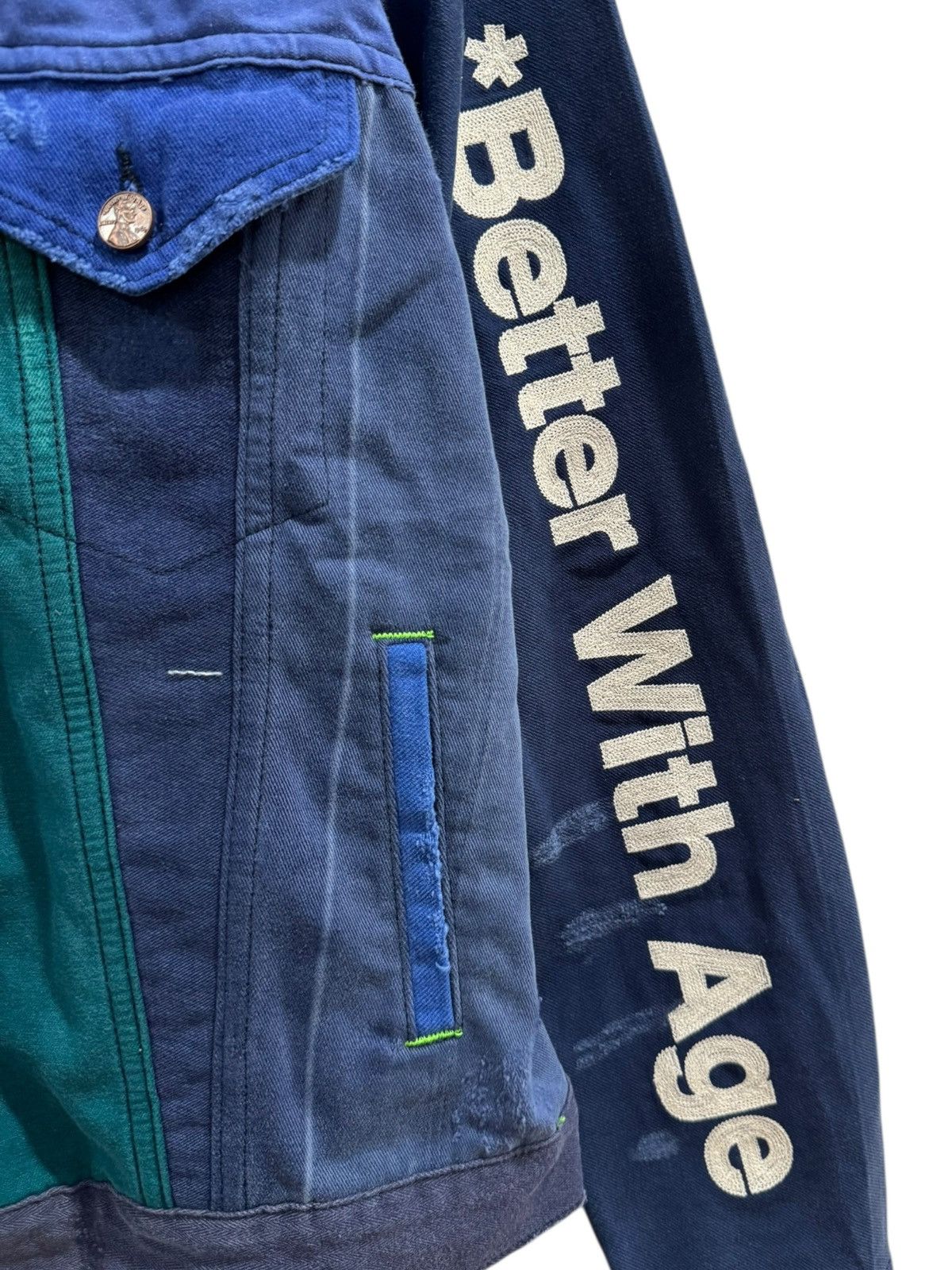 Better With Age Better With Age Camion Reconstructed French Work Jacket Blue Size US M / EU 48-50 / 2 - 4 Thumbnail