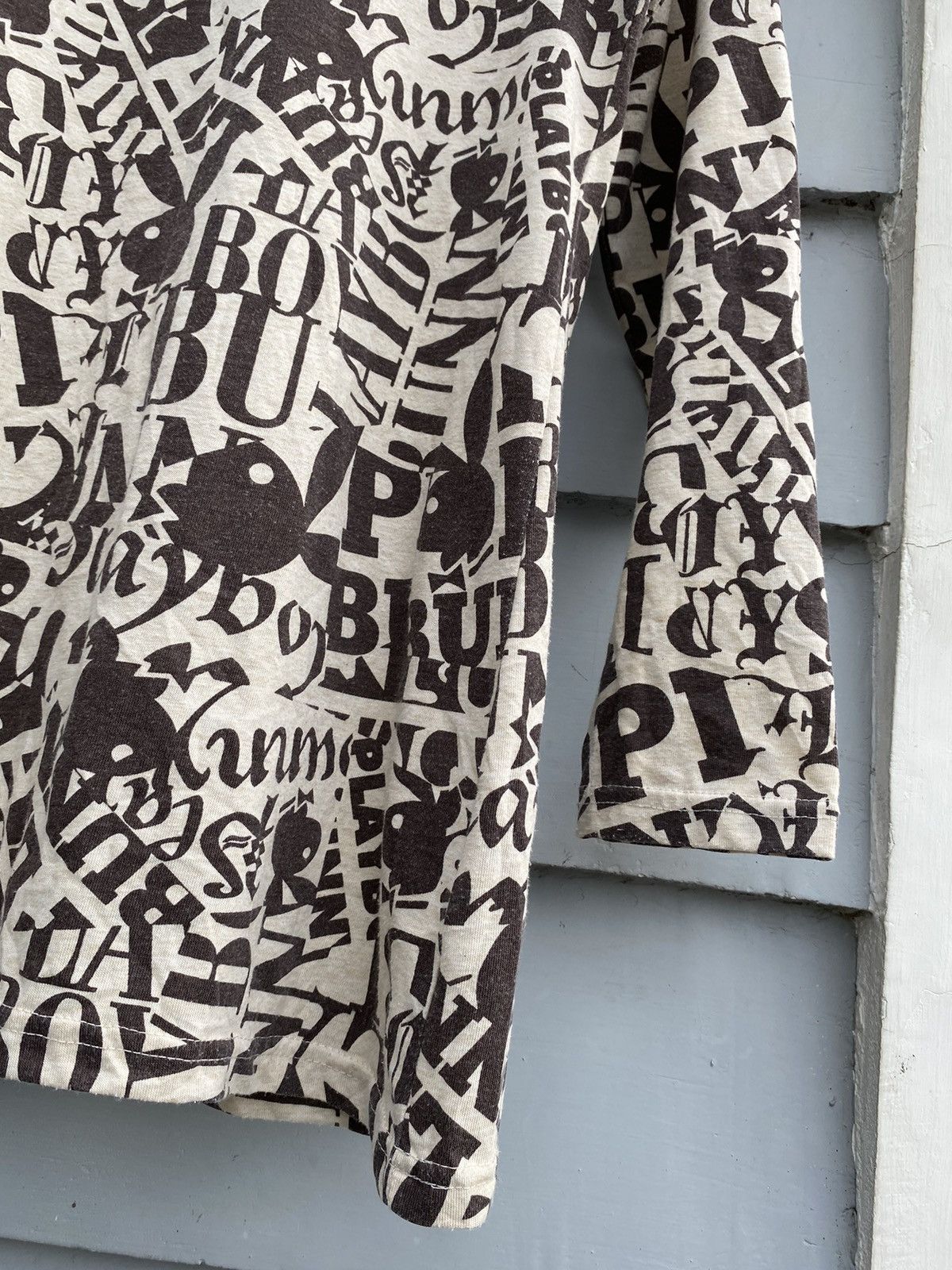 Playboy Playboy Bunny All Over Print Art Logo Longsleeve Japanese Size L / US 10 / IT 46 - 7 Thumbnail
