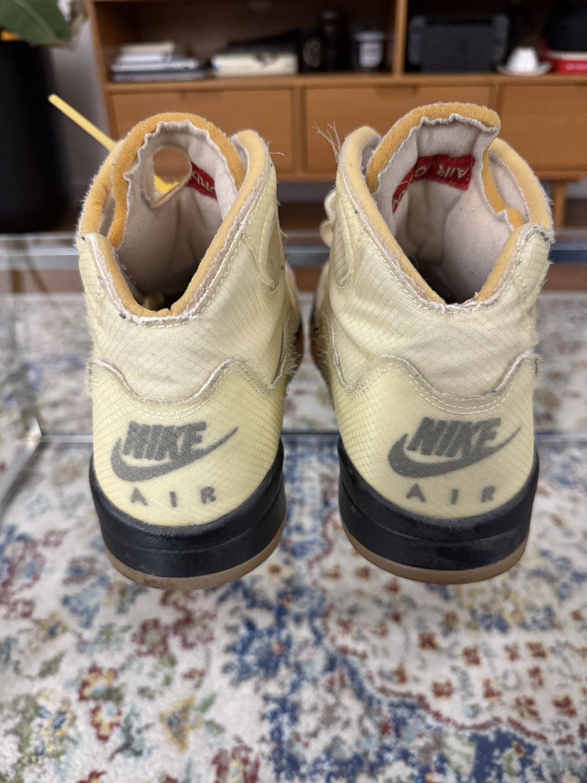 Nike × Off-White Nike x Off White Jordan 5 Sail Size US 10.5 / EU 43-44 - 5 Thumbnail