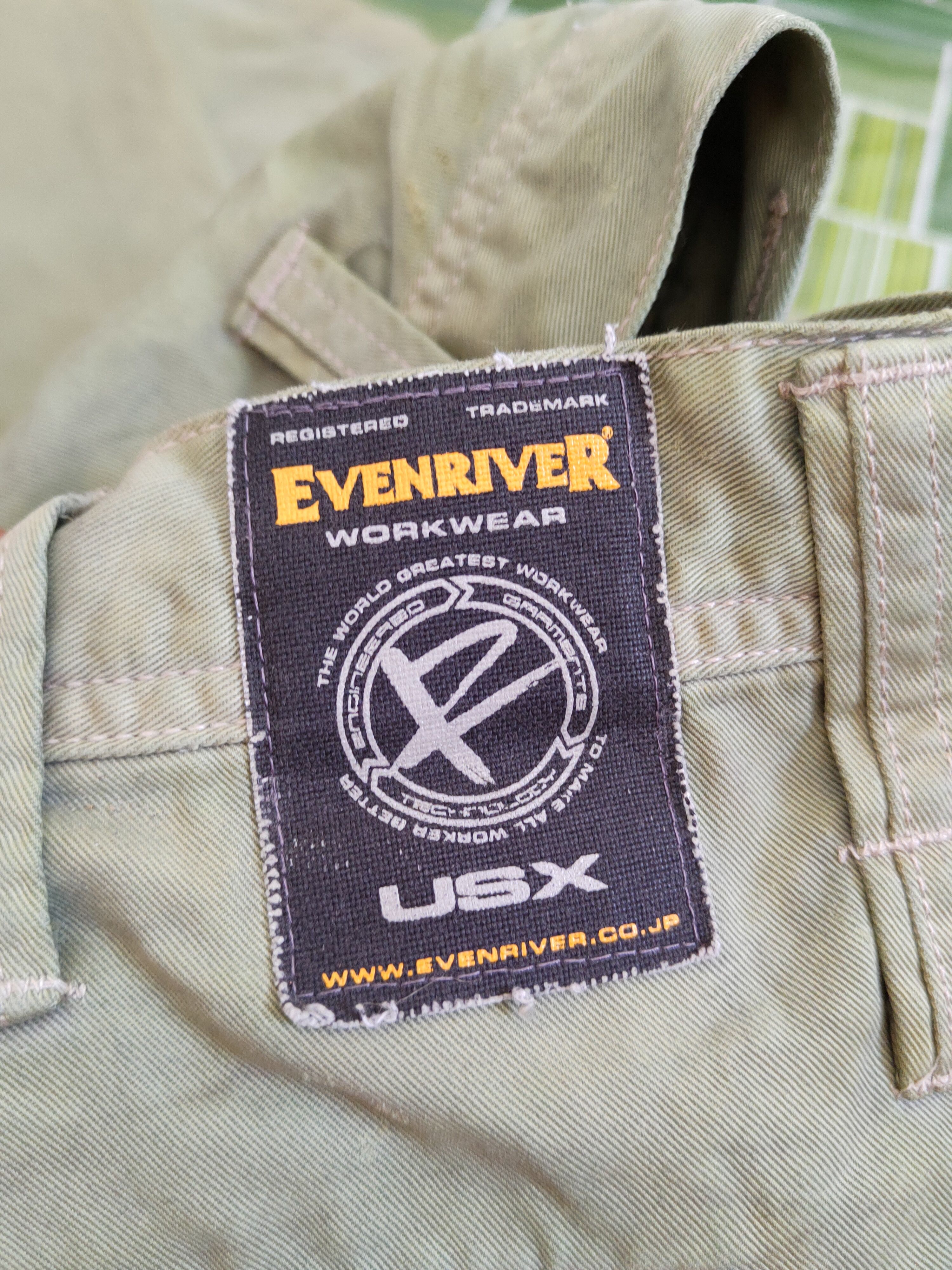 Japanese Brand Evenriver Green Faded Multipocket Cargo Pants #S2121 Size US 34 / EU 50 - 13 Thumbnail