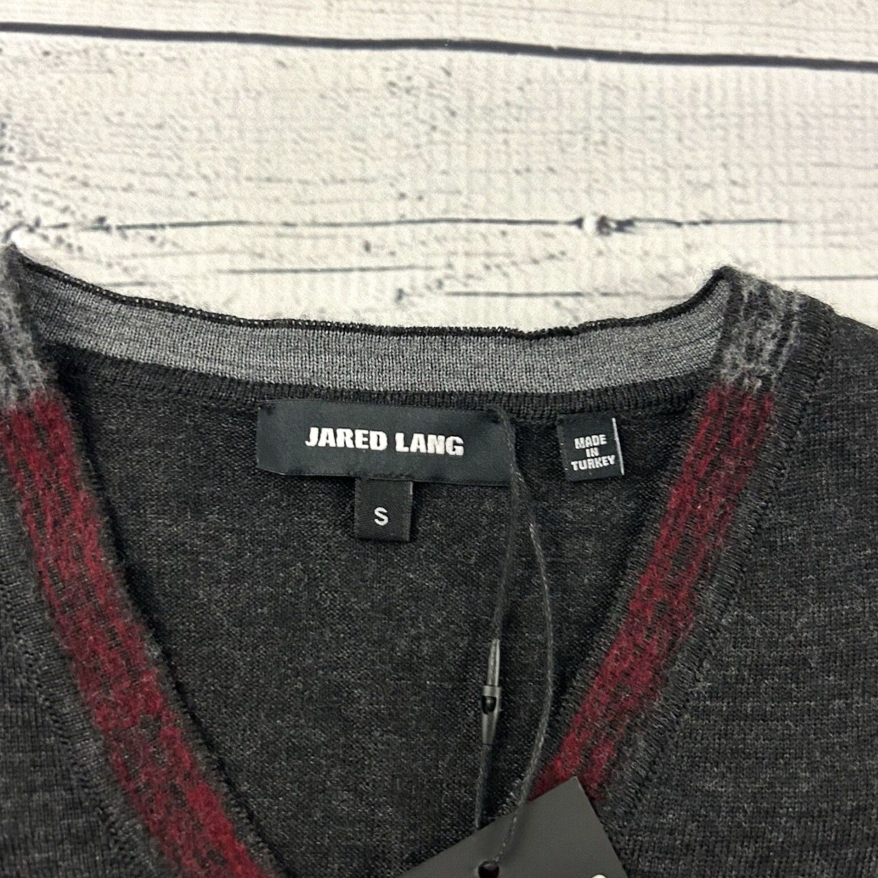 Jared Lang VINTAGE Jared Lang Merino Wool Blend V Neck Pullover Sweater Men's Small Gray 69 Size US S / EU 44-46 / 1 - 2 Thumbnail