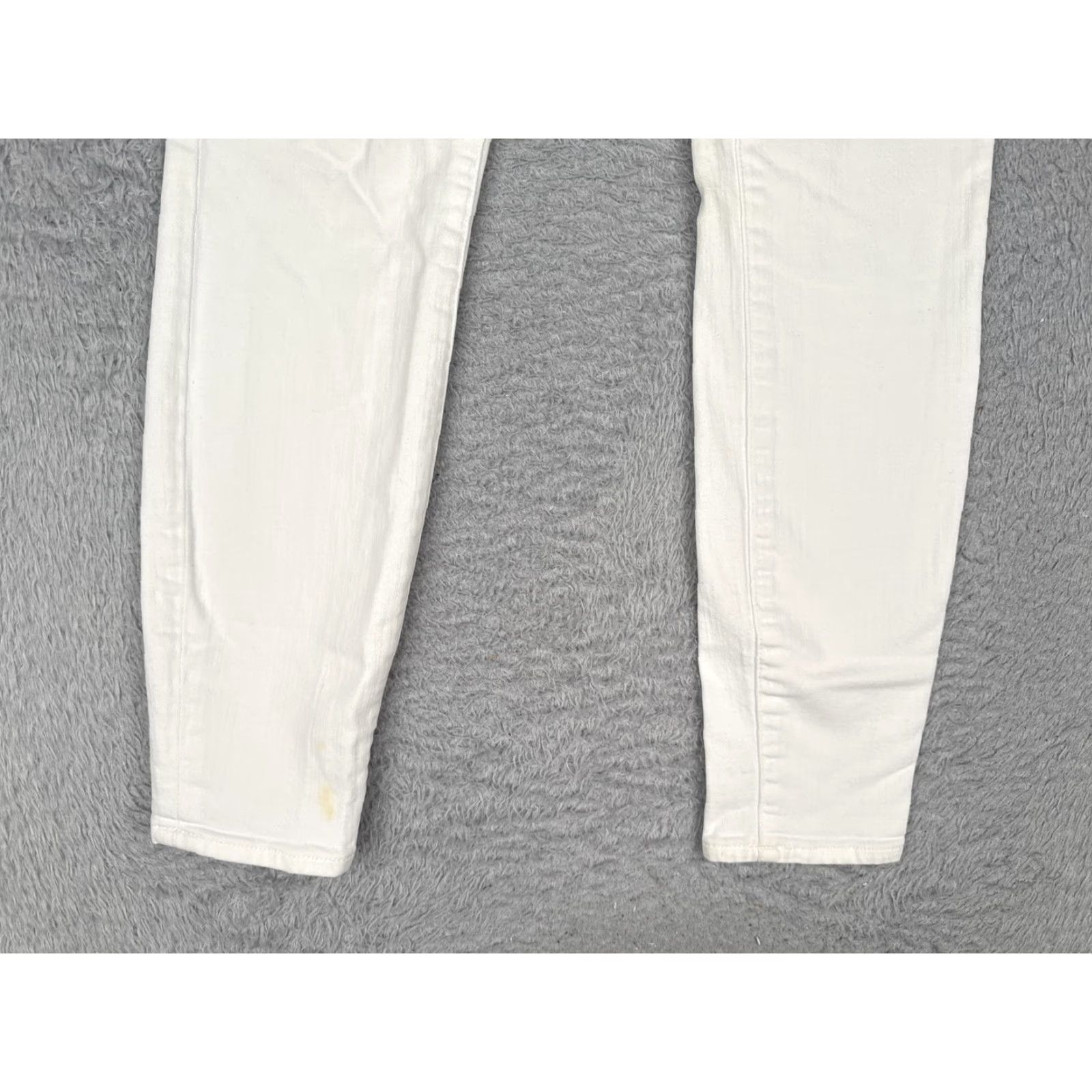 Madewell Madewell Jeans Womens 25x28 White High Riser Skinny High Rise Stretch Denim Size 42" / US 20 - 2 Thumbnail