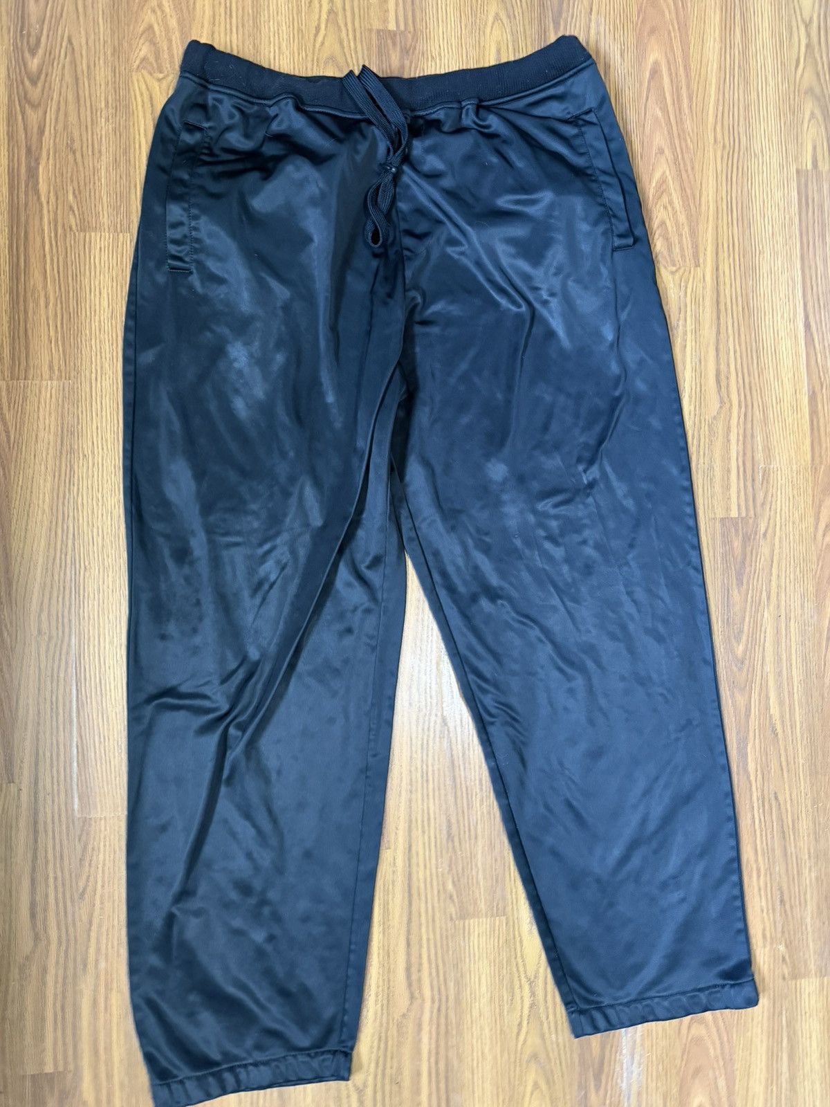 Pelle Pelle VTG Pelle Pelle Black Satin Wide Leg y2k 3XL Size US 38 / EU 54 - 1 Thumbnail