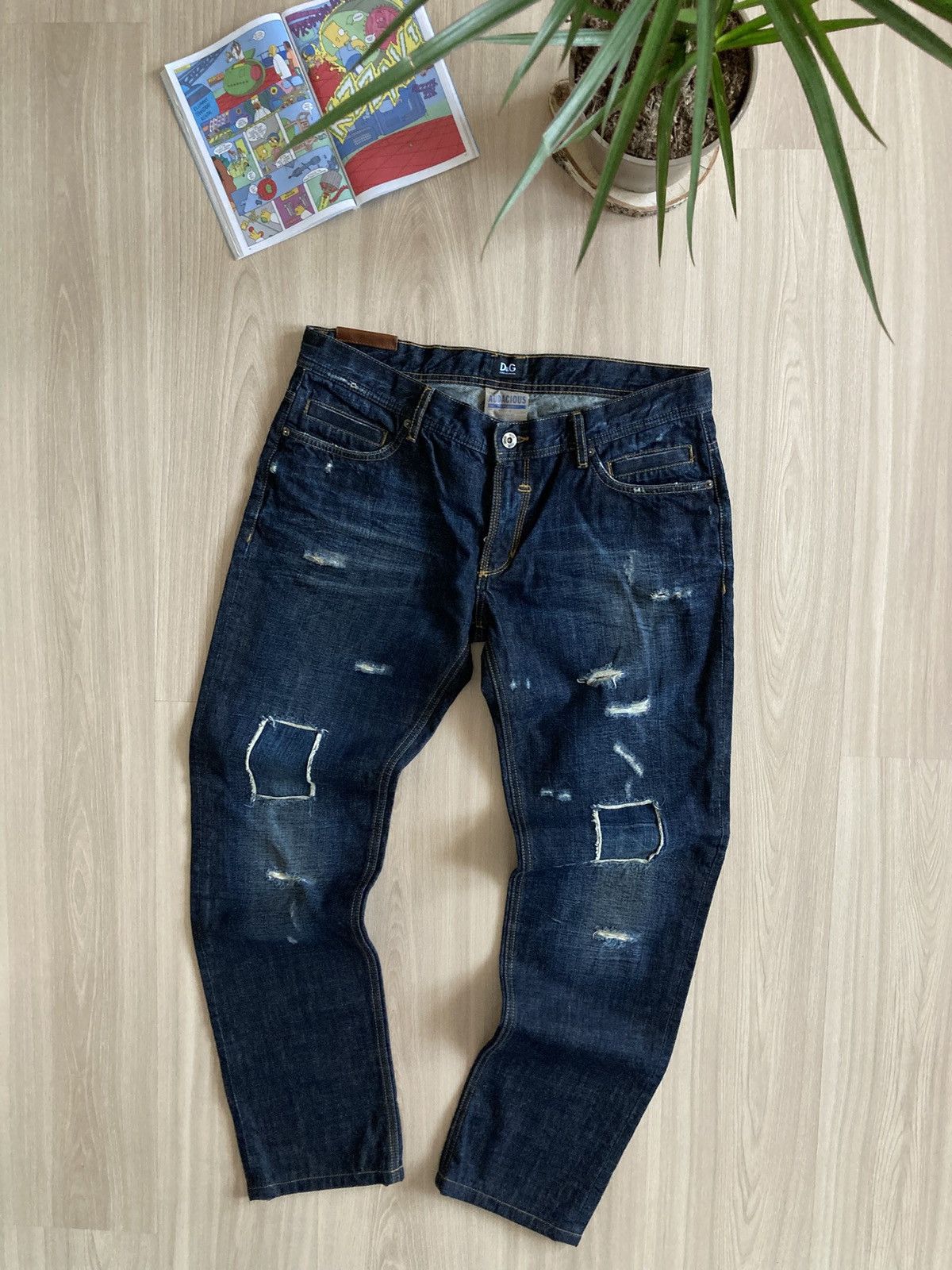 Dolce & Gabbana Vintage RARE Dolce&Gabbana Audacious Dirty Pants Jeans 00s Size US 34 / EU 50 - 2 Thumbnail